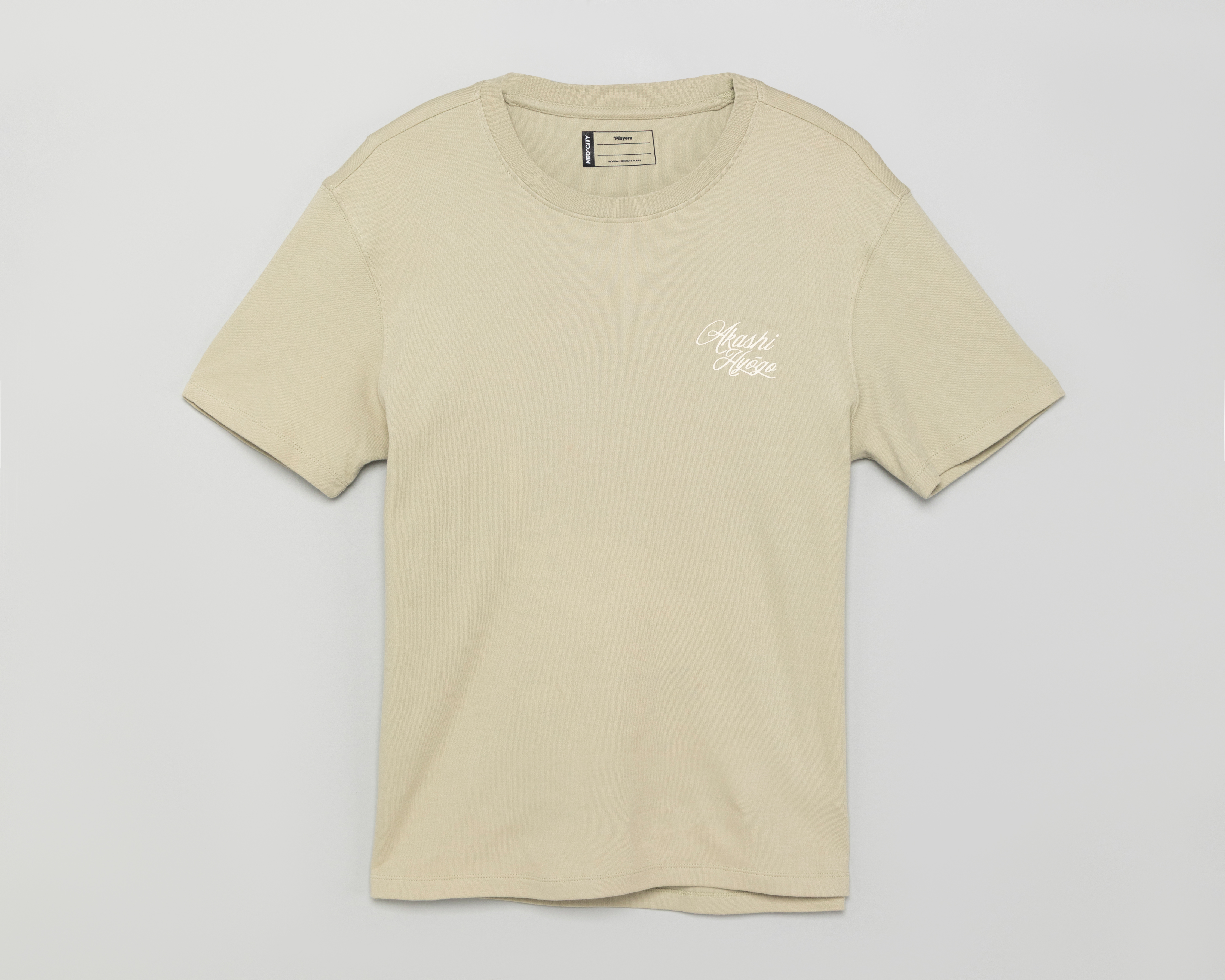 Playera de Cuello Redondo Verde Neo*City para Hombre