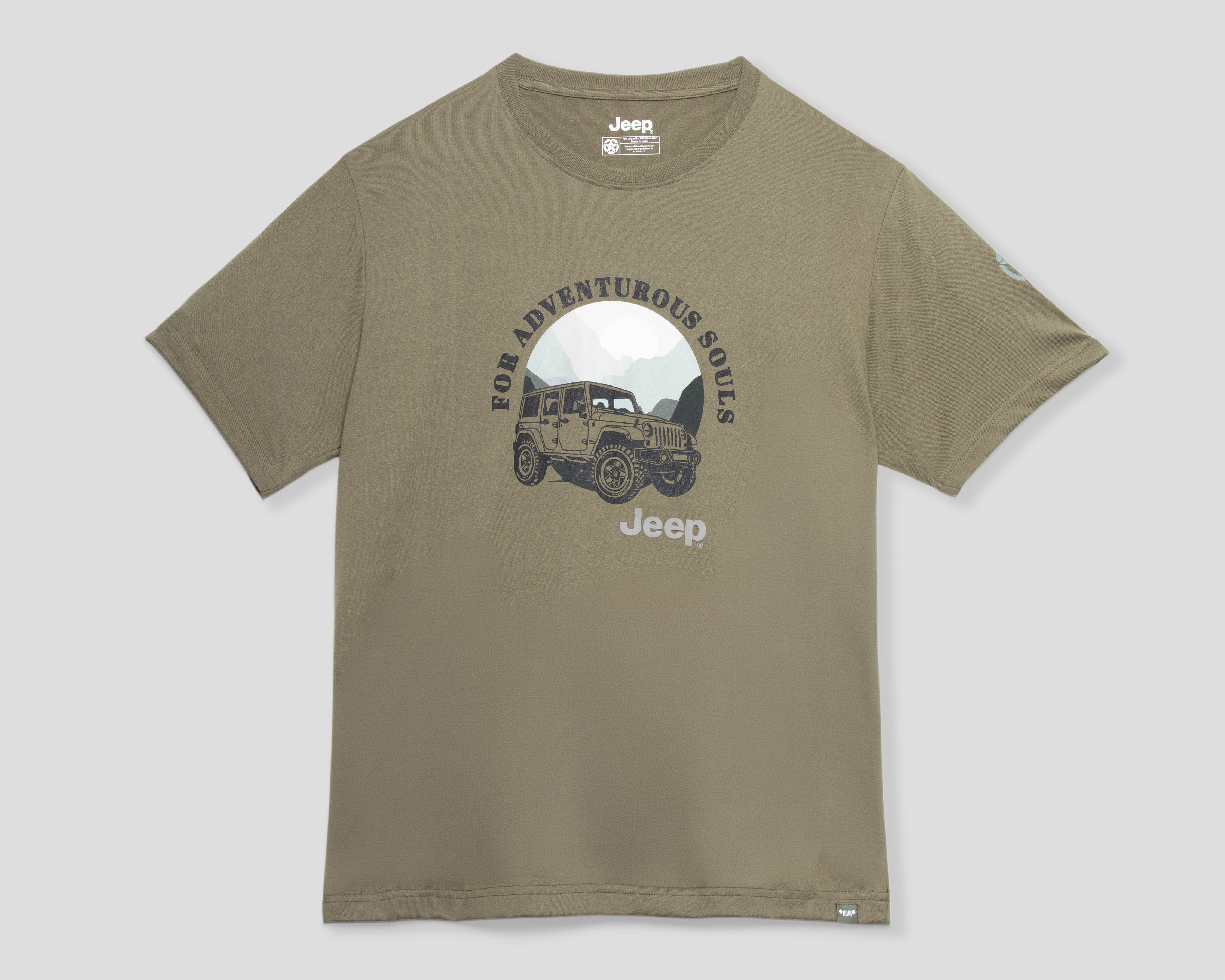 Foto 1 | Foto 1 | Playera de Cuello Redondo Verde Jeep para Hombre