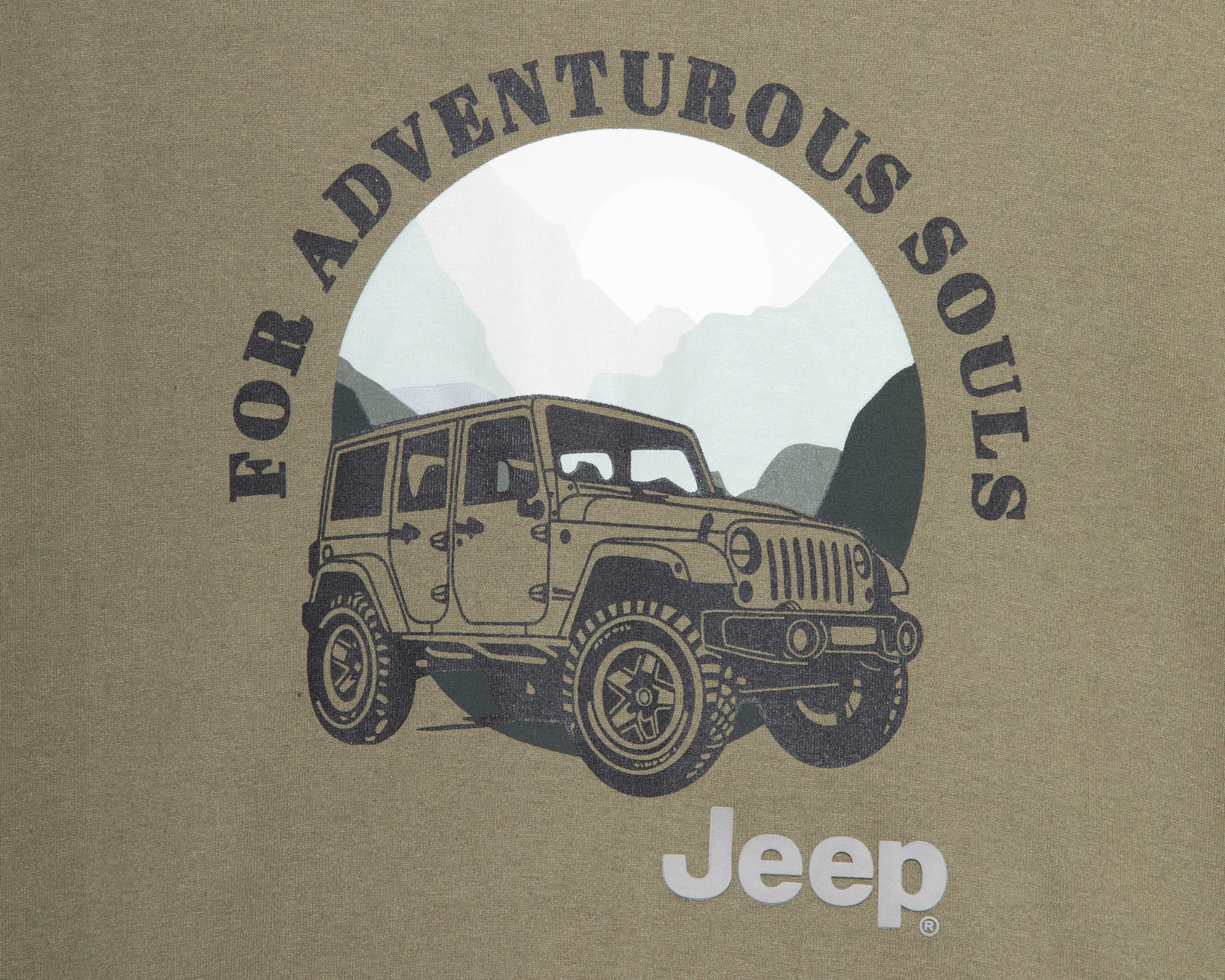 Foto 3 | Foto 3 | Playera de Cuello Redondo Verde Jeep para Hombre