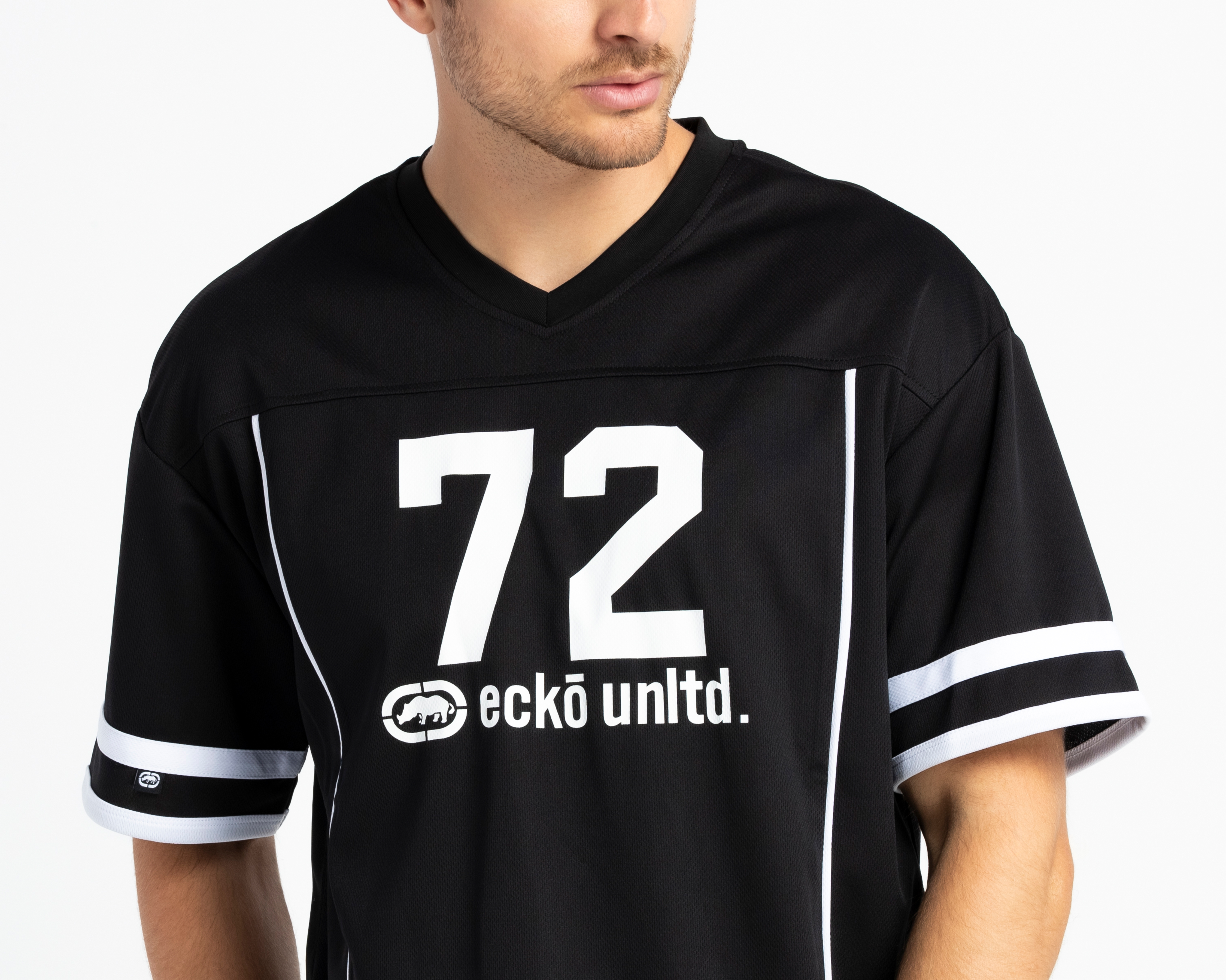 Foto 4 | Foto 4 | Playera de Cuello V Negra Ecko Unltd. para Hombre