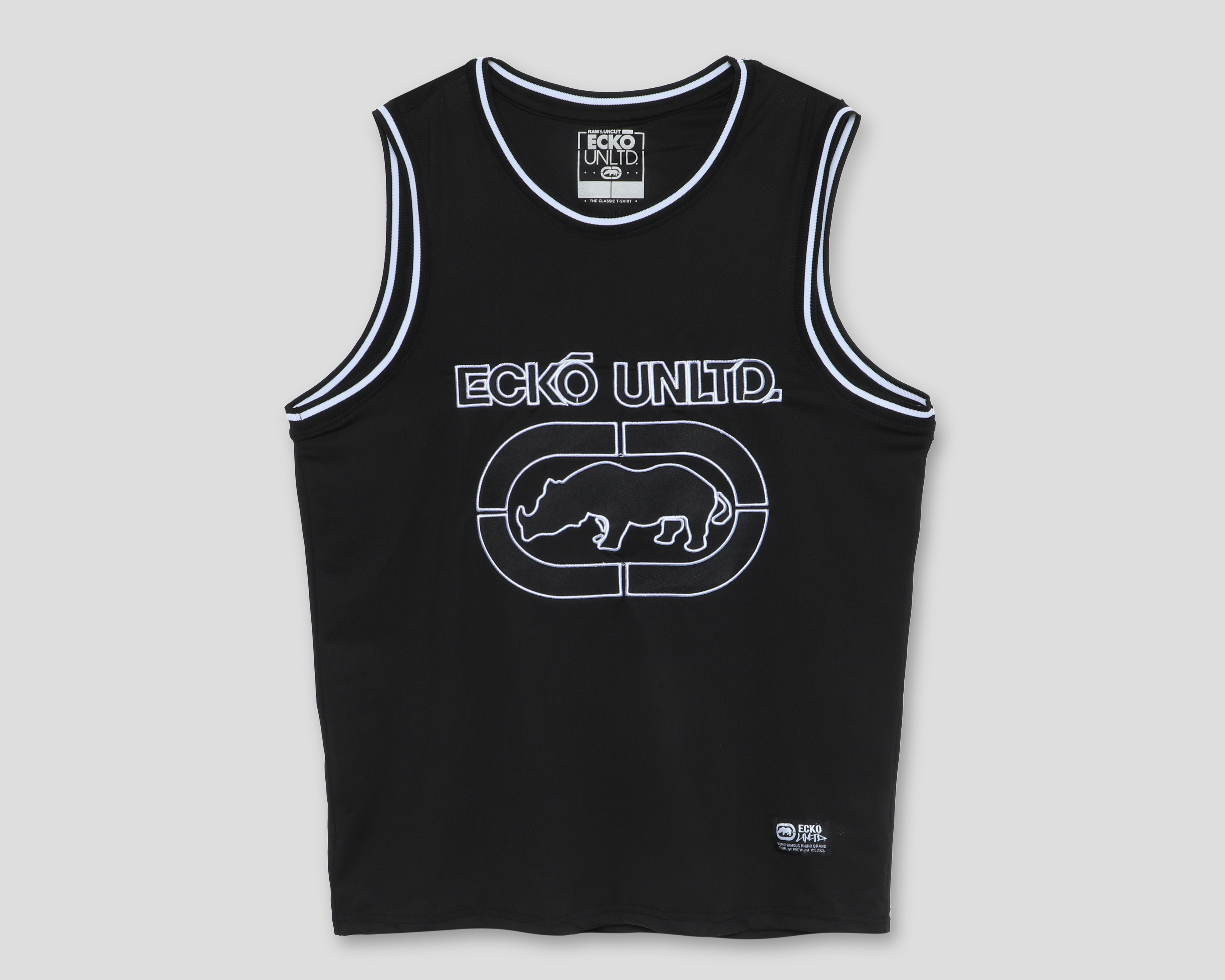 Playera de Cuello Redondo Negra Ecko Unltd. para Hombre