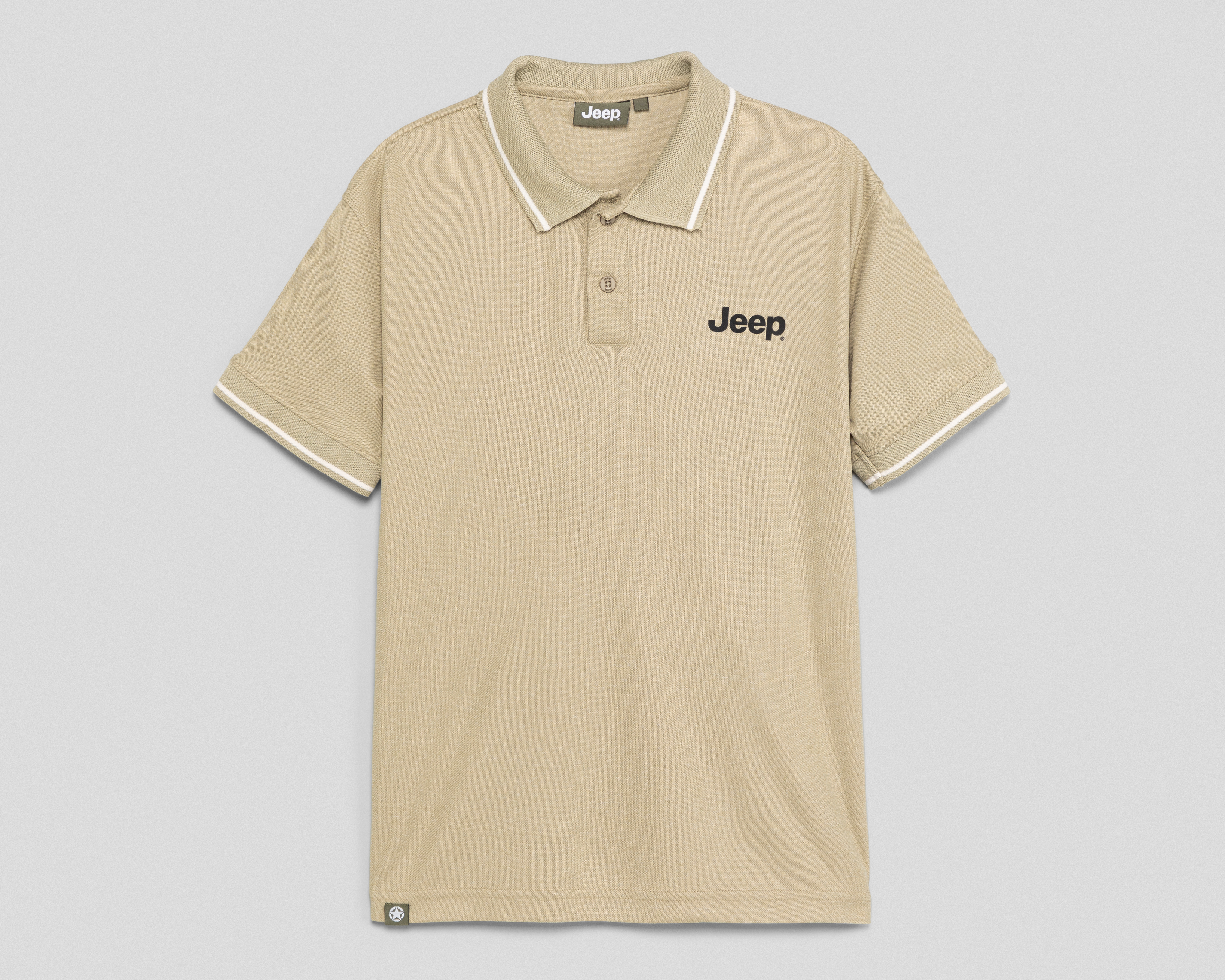 Playera Polo Jeep Beige para Hombre