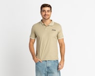 Playera Polo Jeep Beige para Hombre