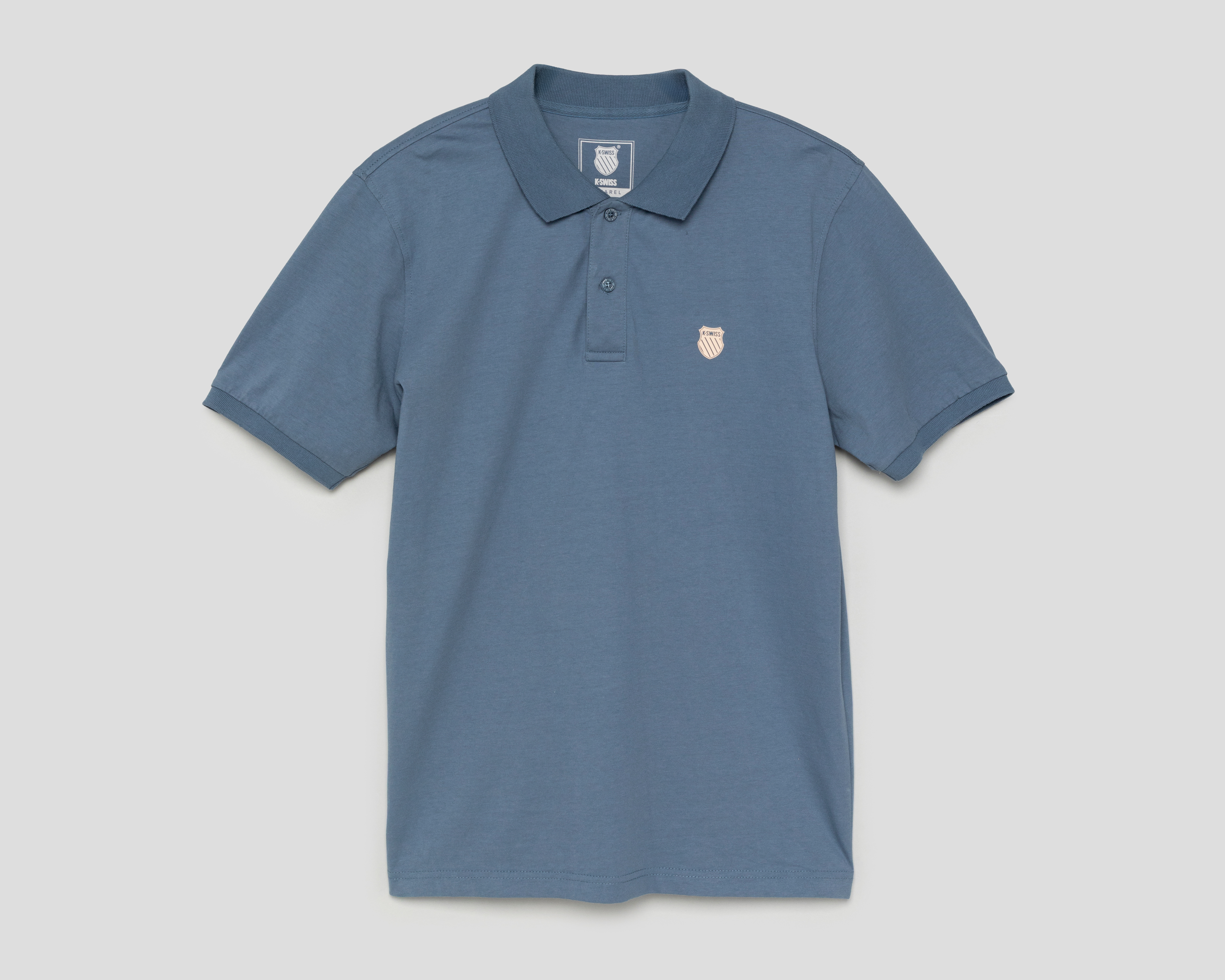 Foto 2 pulgar | Foto 1 | Playera Polo K-Swiss Azul para Hombre