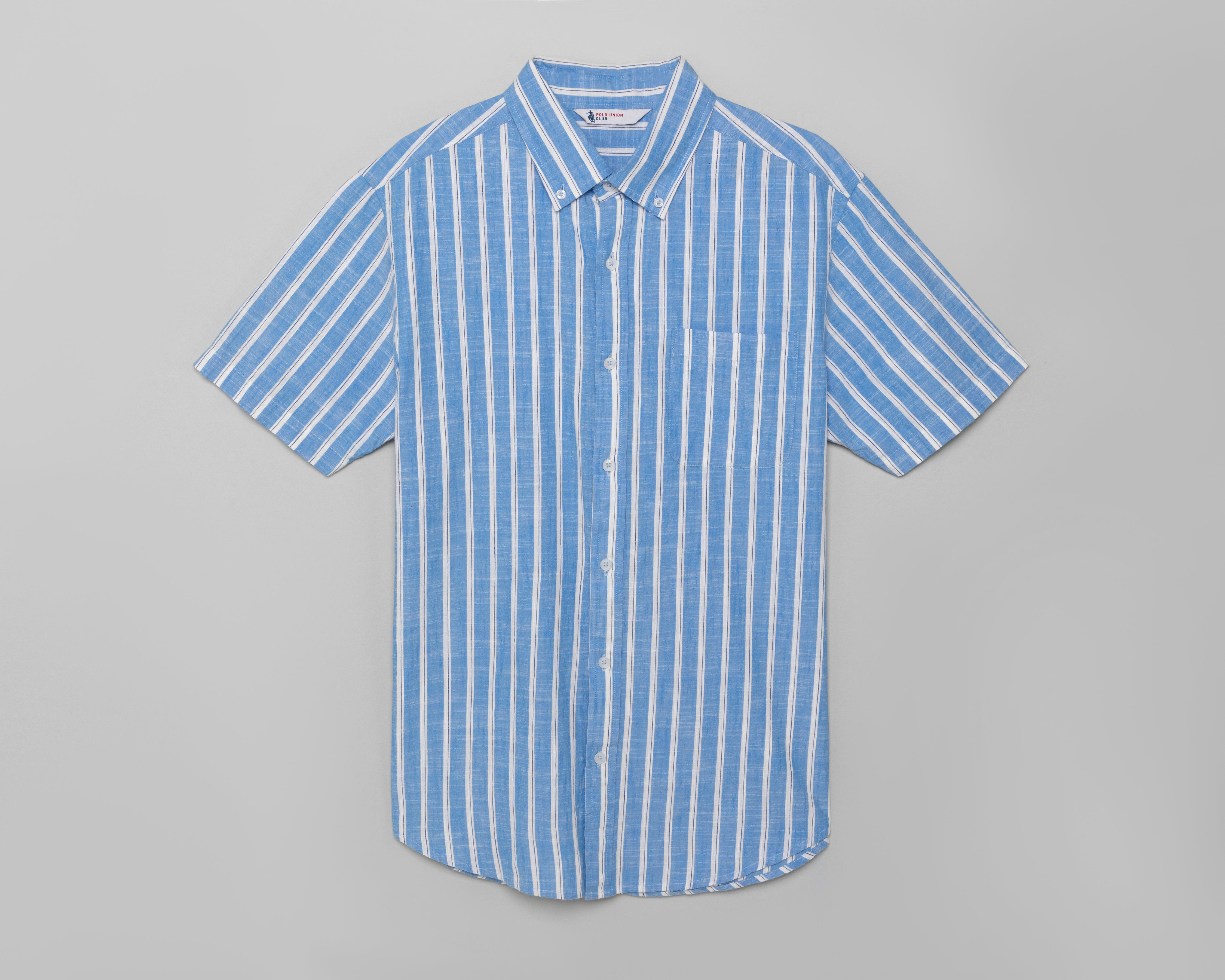 Foto 1 | Foto 1 | Camisa Casual de Algodón Polo Union Club Regular a Rayas Juvenil