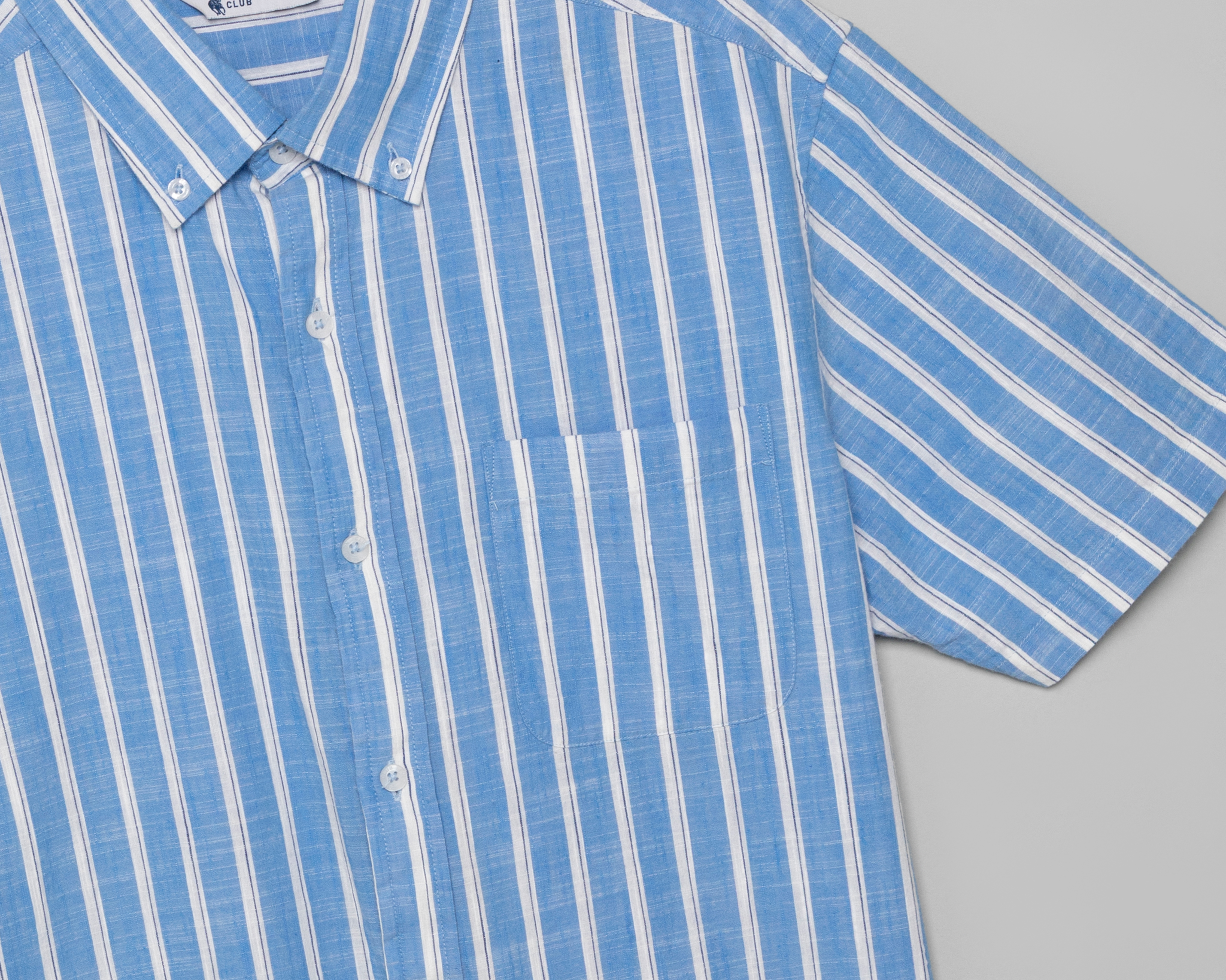 Foto 3 | Foto 3 | Camisa Casual de Algodón Polo Union Club Regular a Rayas Juvenil