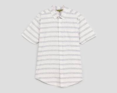 Foto 1 | Foto 1 | Camisa Casual Porto Sur Regular a Rayas para Hombre