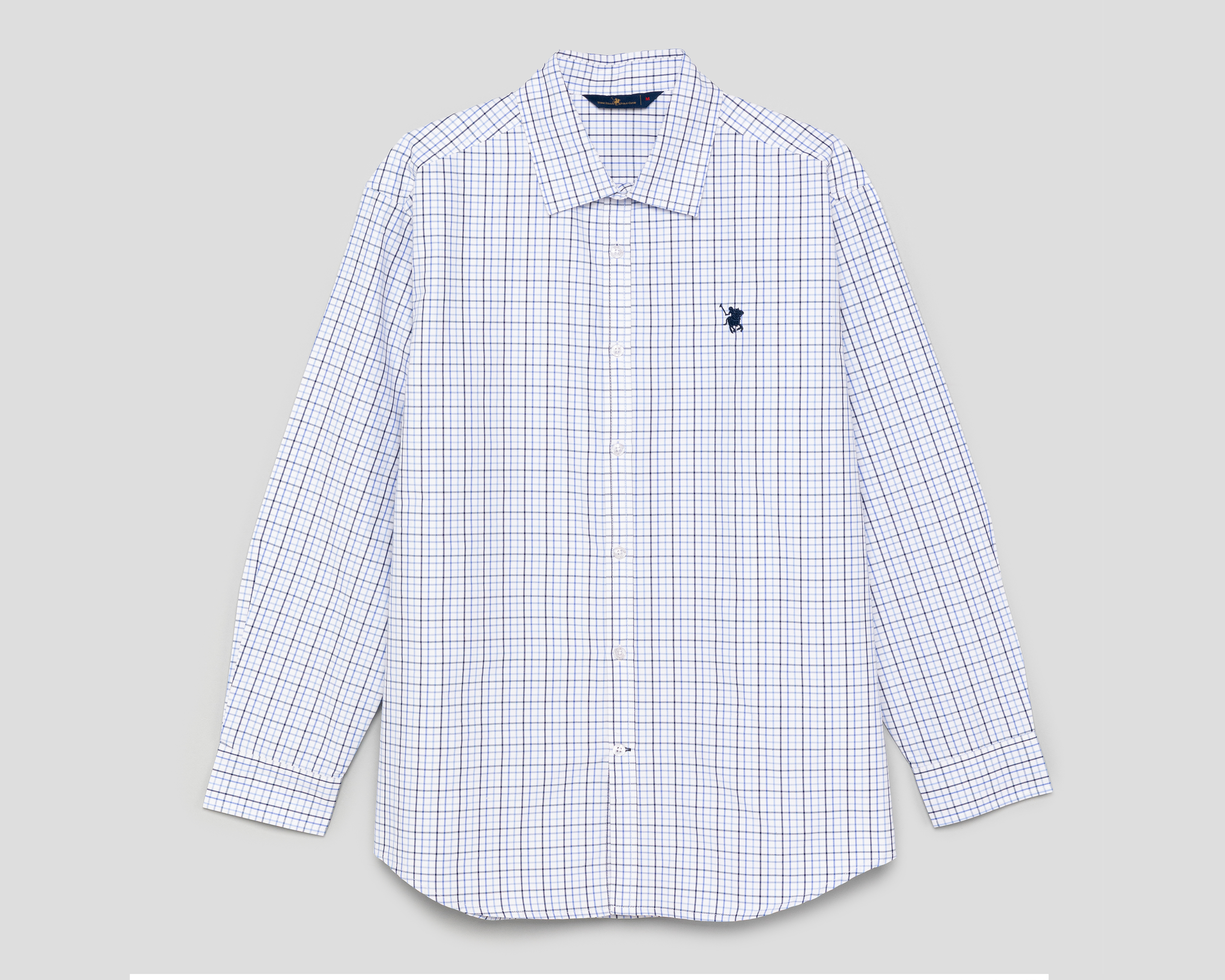 Foto 2 pulgar | Foto 1 | Camisa Casual York Team Polo Club Regular Cuadriculada para Hombre