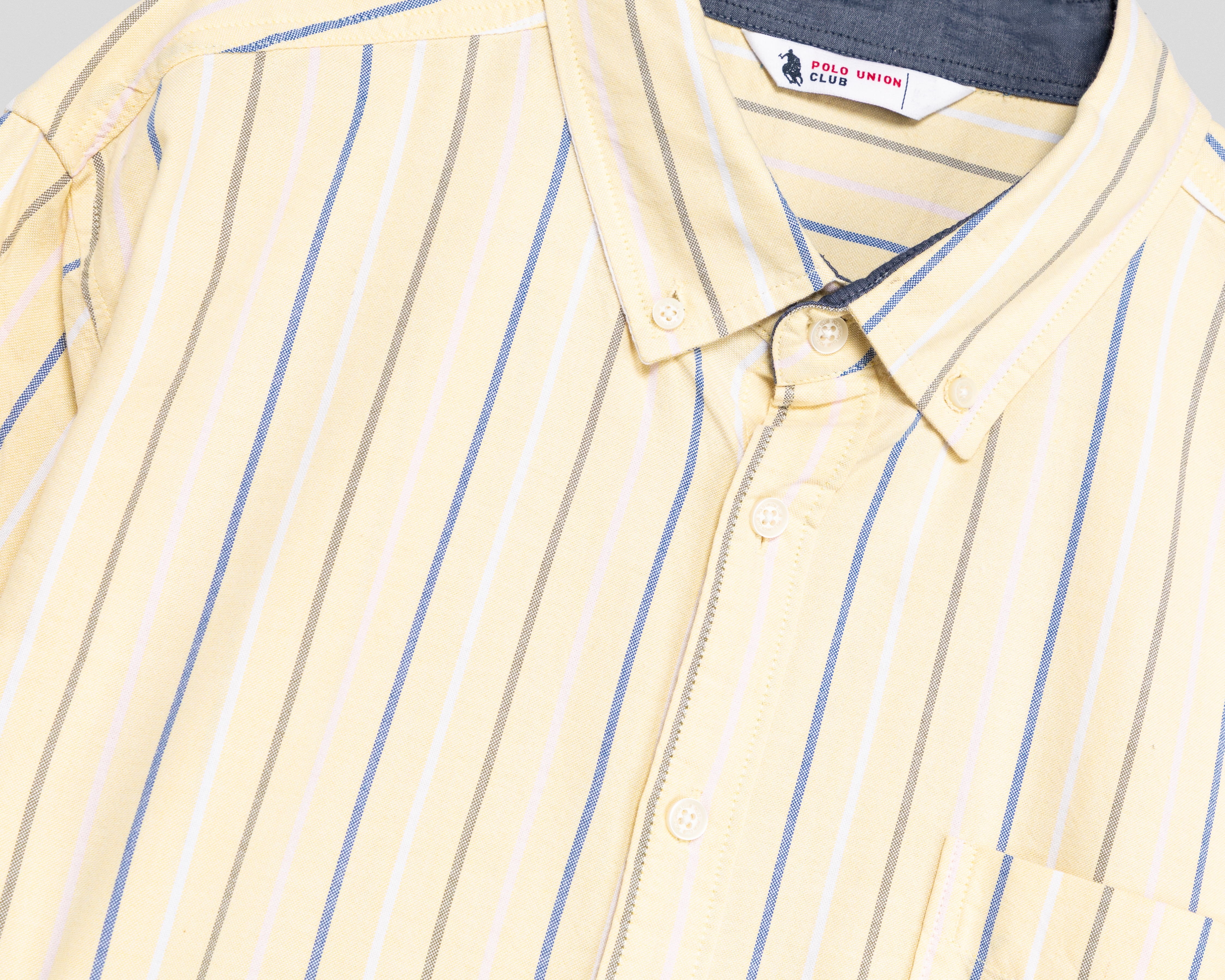 Foto 3 | Foto 3 | Camisa Casual de Algodón Polo Union Club Regular a Rayas para Hombre