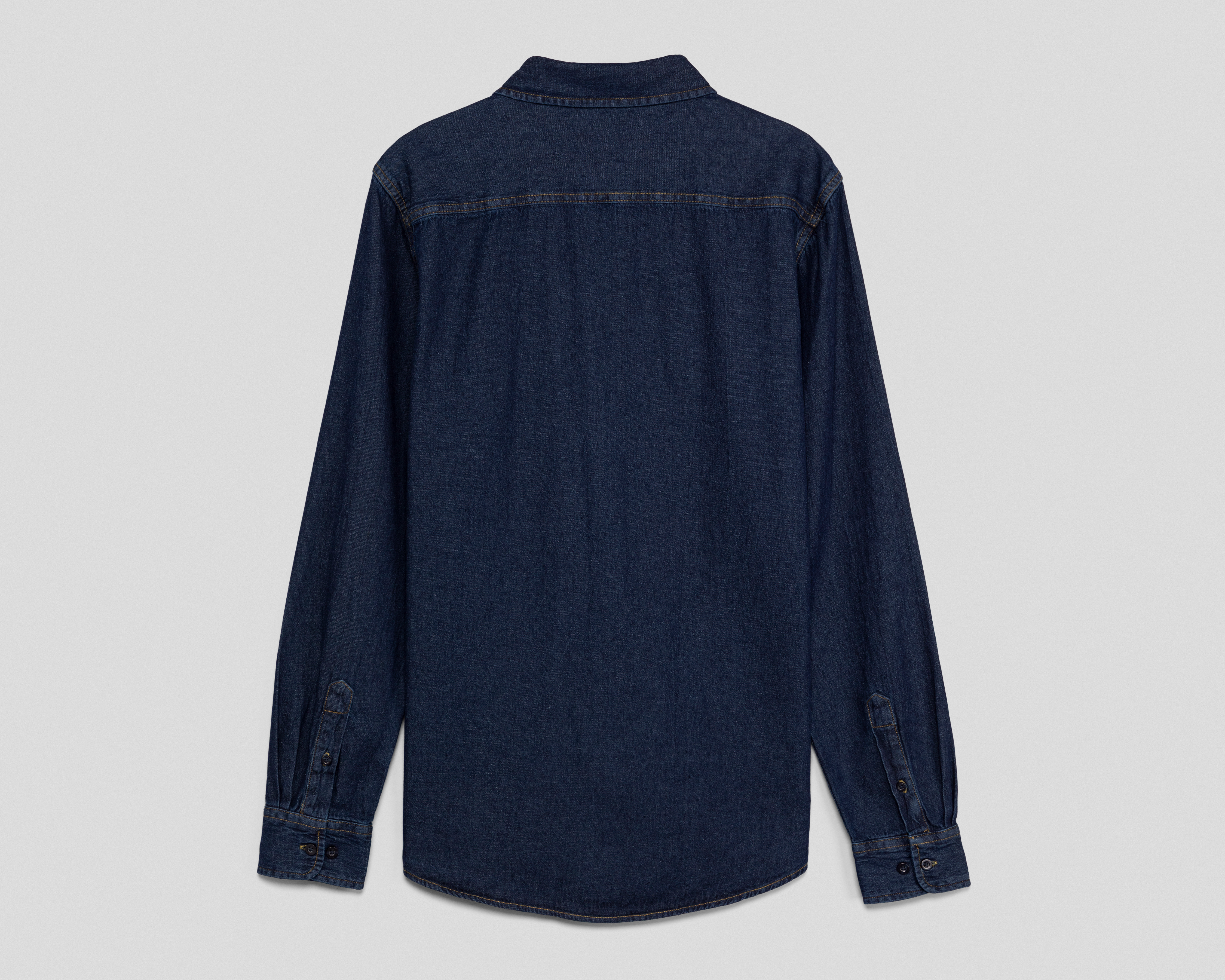 Foto 3 pulgar | Foto 2 | Camisa Casual de Algodón Refill Regular Azul para Hombre