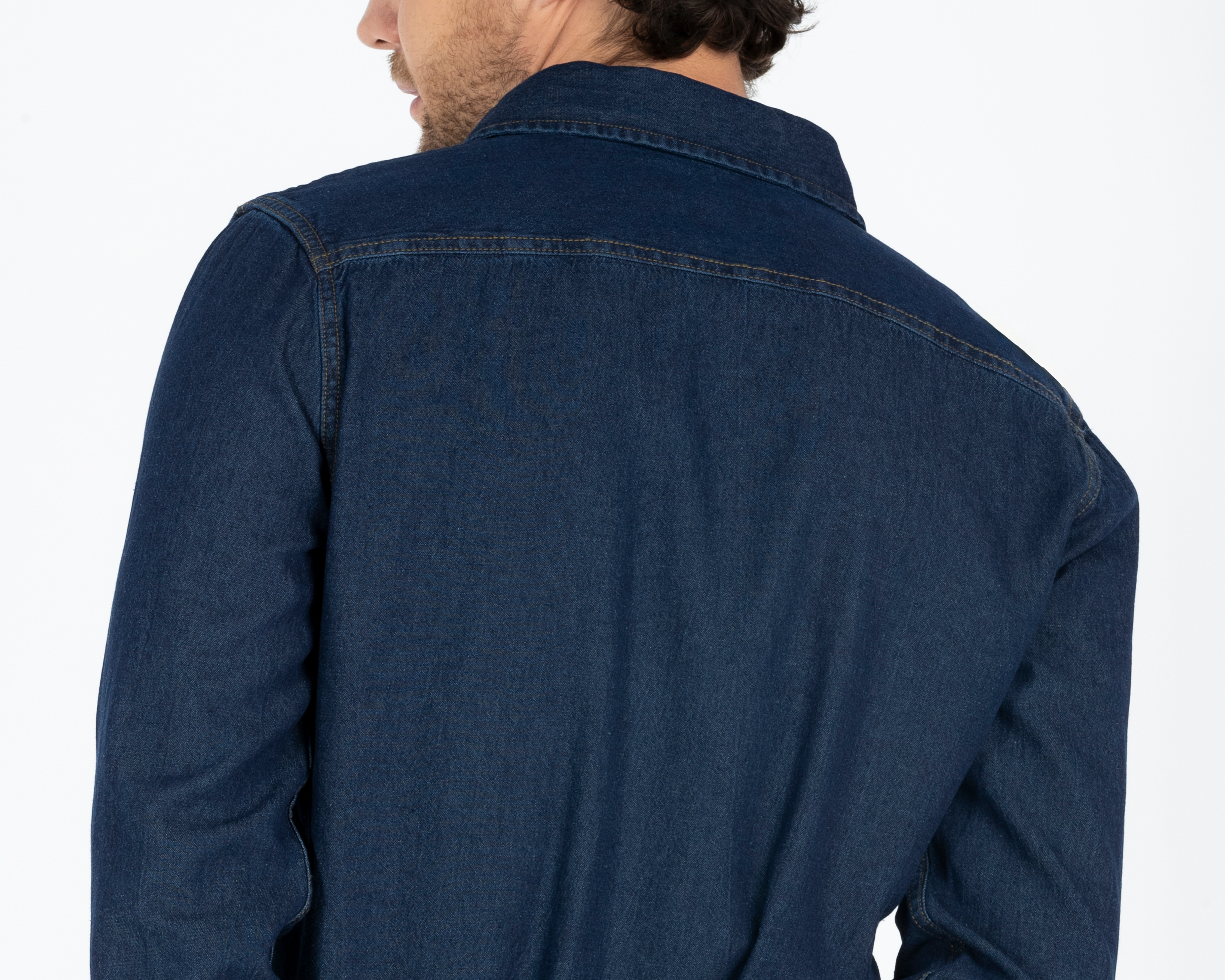 Foto 6 pulgar | Foto 5 | Camisa Casual de Algodón Refill Regular Azul para Hombre