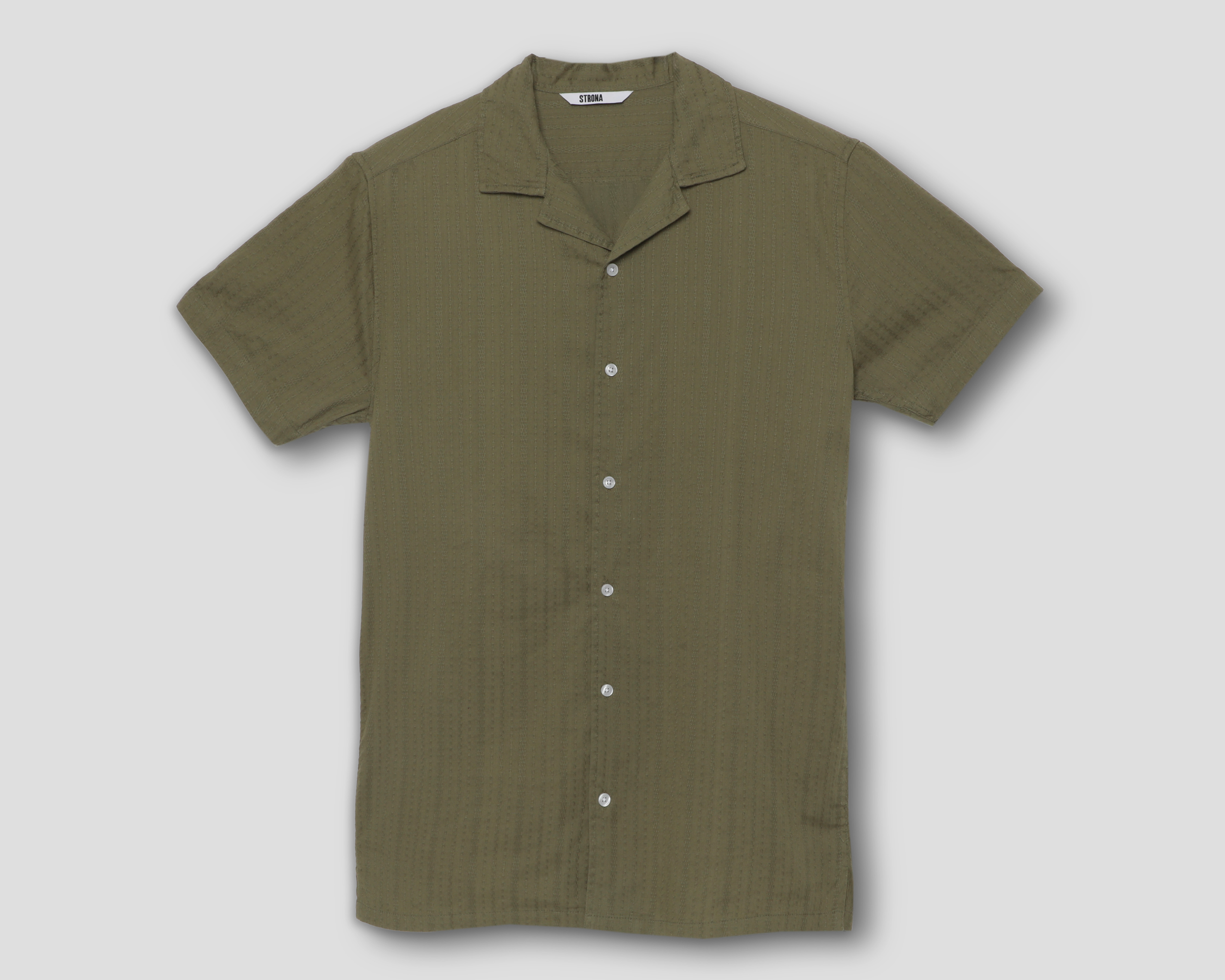 Foto 2 pulgar | Foto 1 | Camisa Casual de Algodón Strona Regular Fit Lisa para Hombre