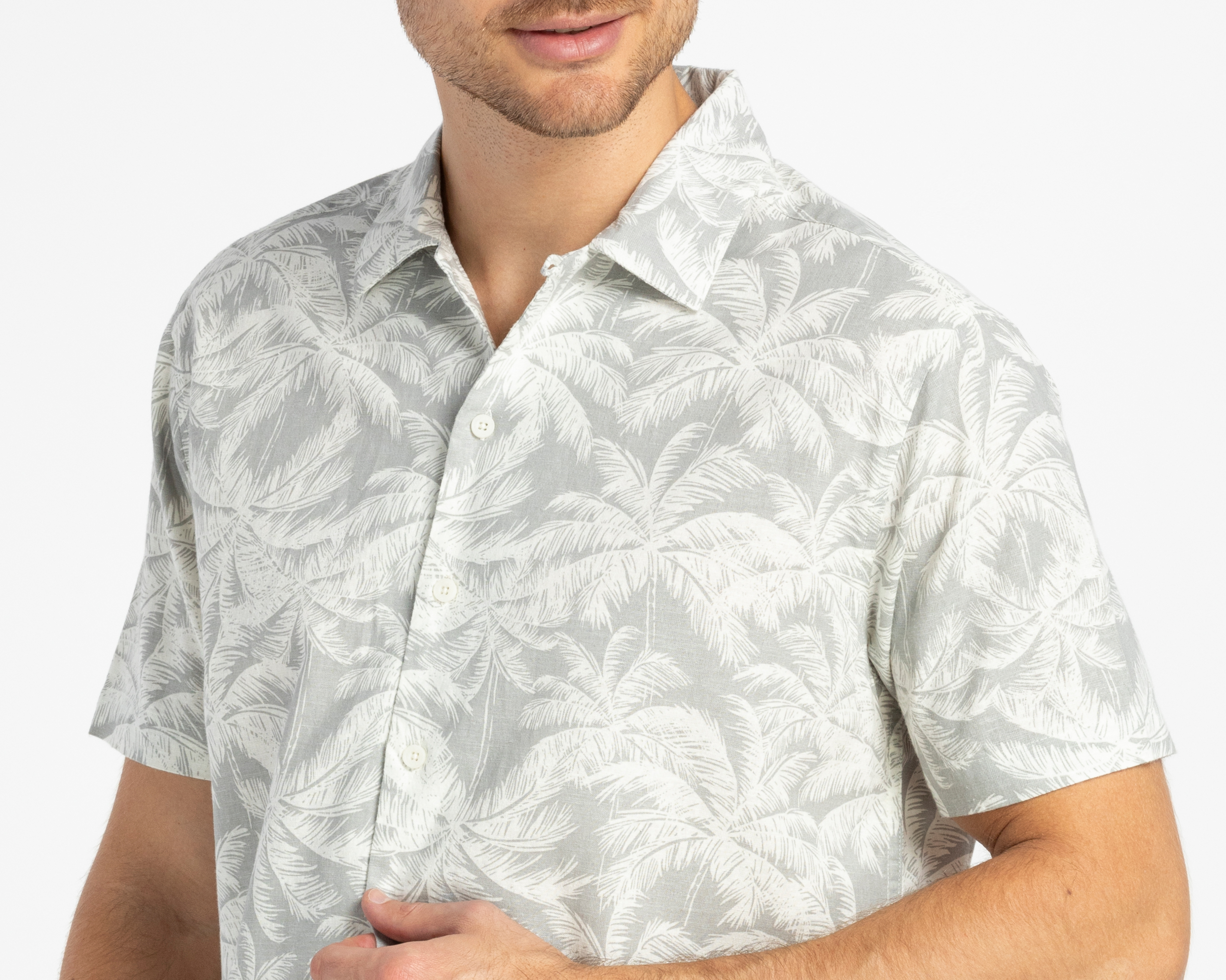 Foto 4 pulgar | Foto 3 | Camisa Casual Porto Sur Regular Fit Estampada para Hombre