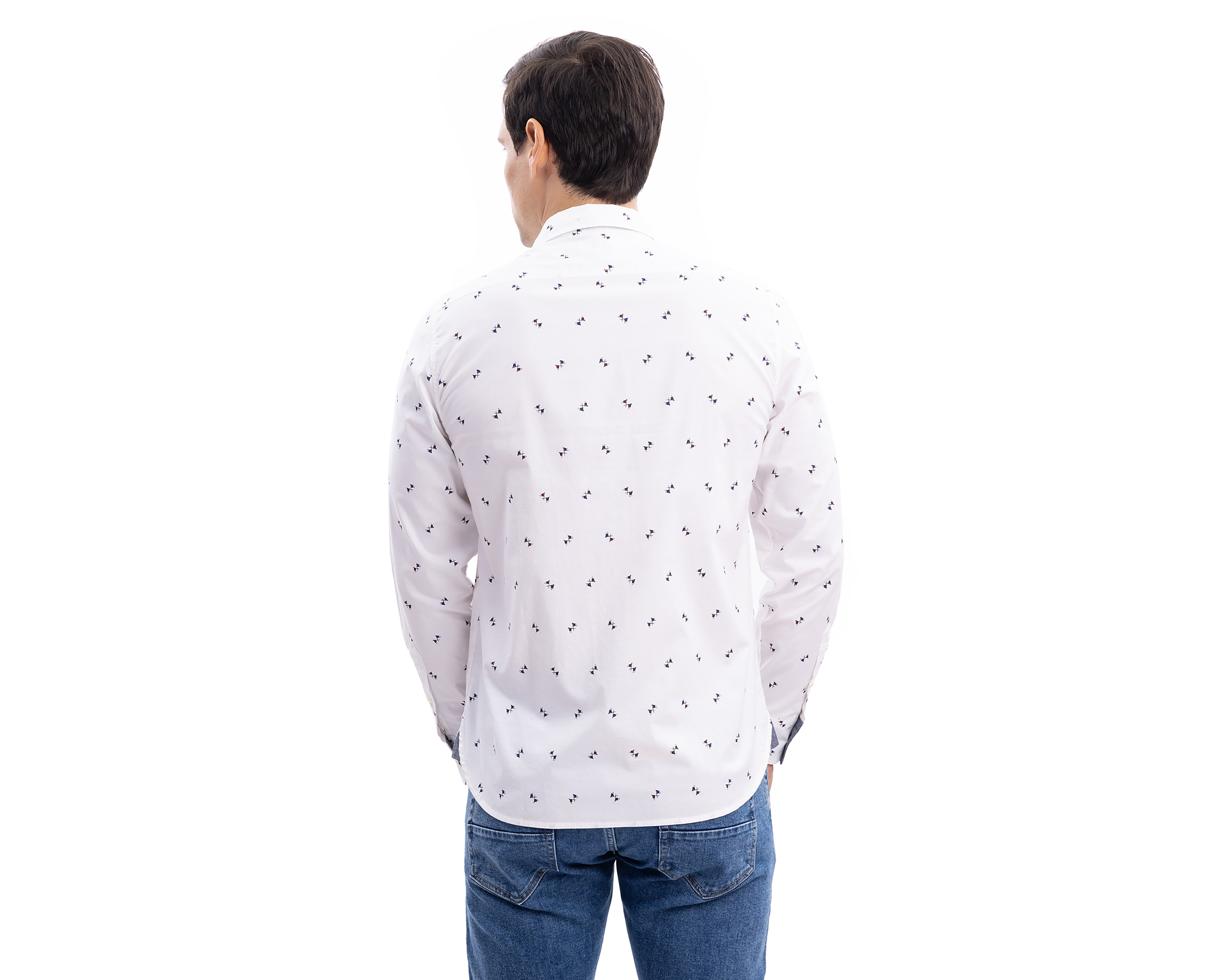 Foto 3 pulgar | Foto 2 | Camisa Casual Nautica Jeans Co Regular Estampada para Hombre