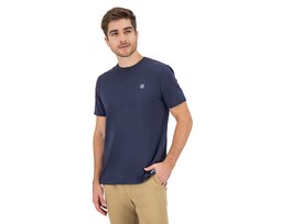 Playera de Cuello Redondo Azul Marino Nautica Jeans Co para Hombre