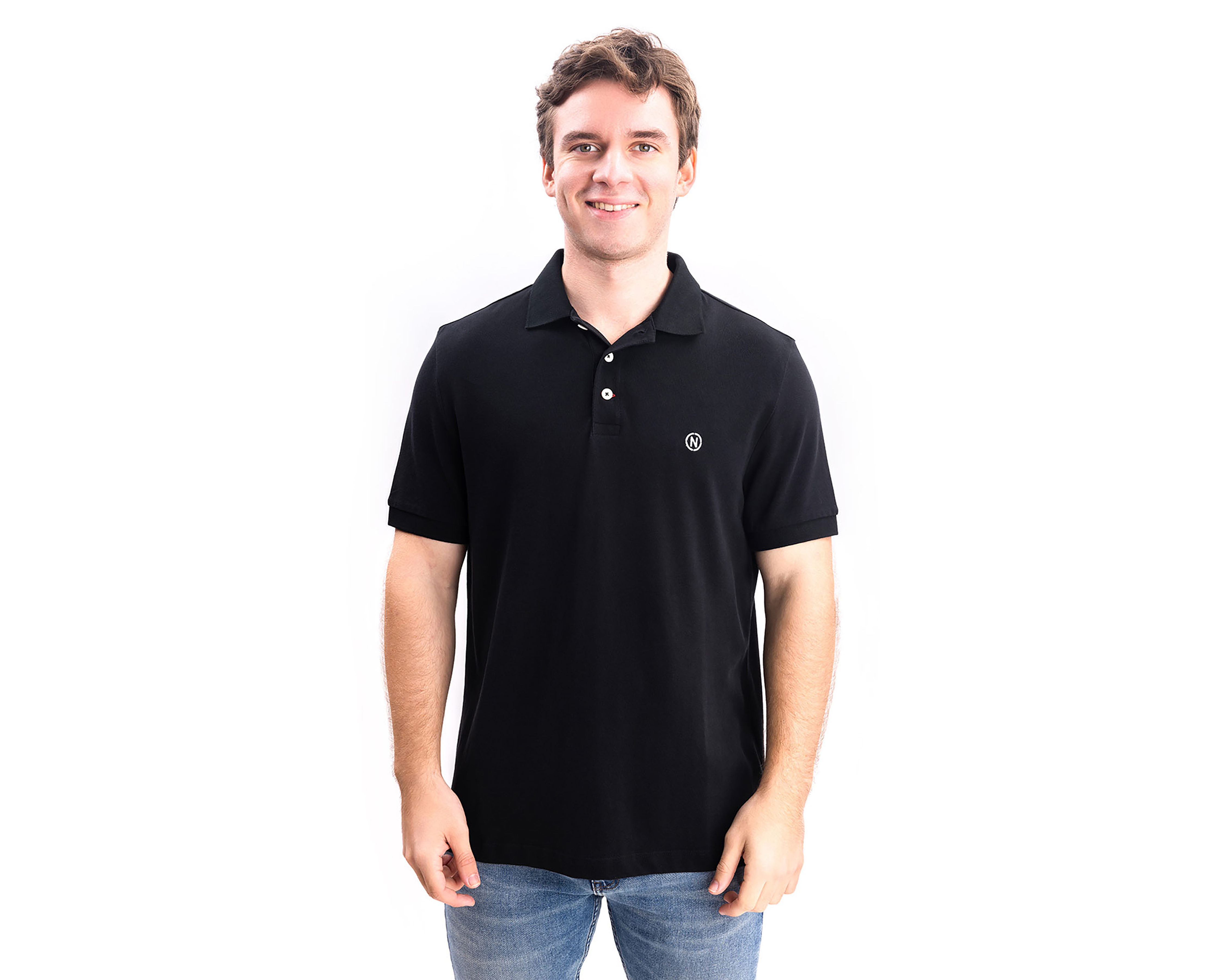 Playera Polo Nautica Jeans Co Negra para Hombre