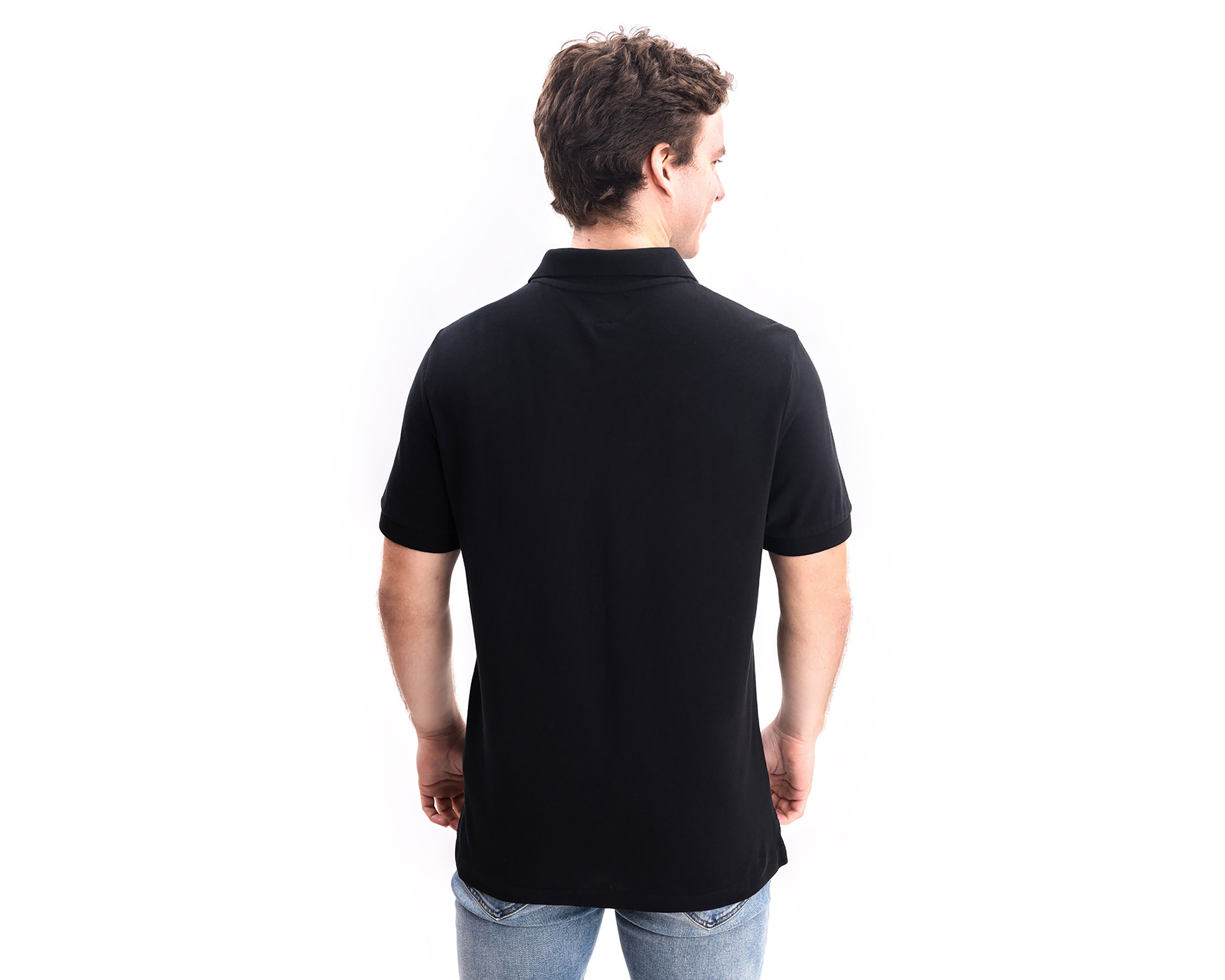 Foto 3 pulgar | Foto 2 | Playera Polo Nautica Jeans Co Negra para Hombre