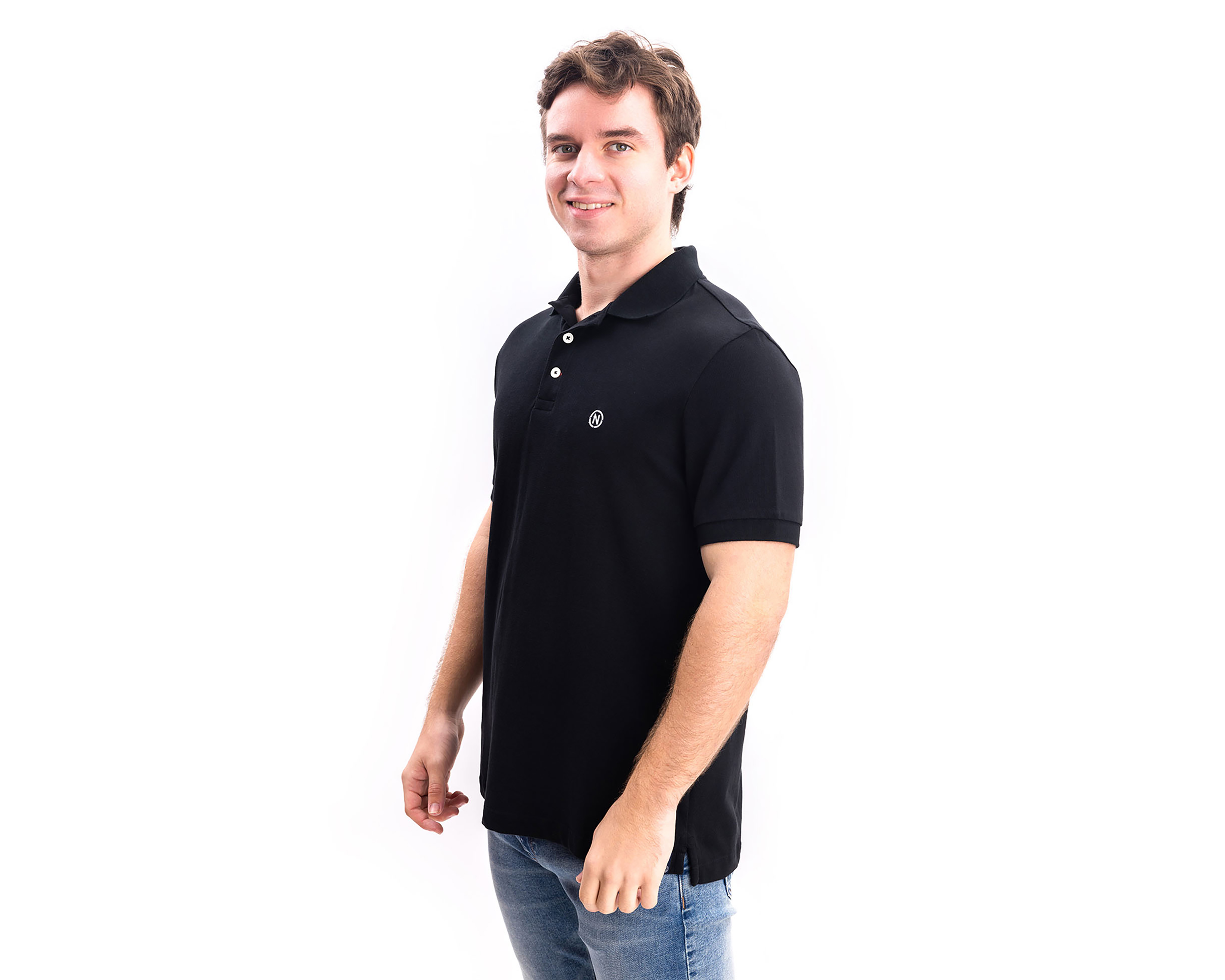 Foto 4 pulgar | Foto 3 | Playera Polo Nautica Jeans Co Negra para Hombre