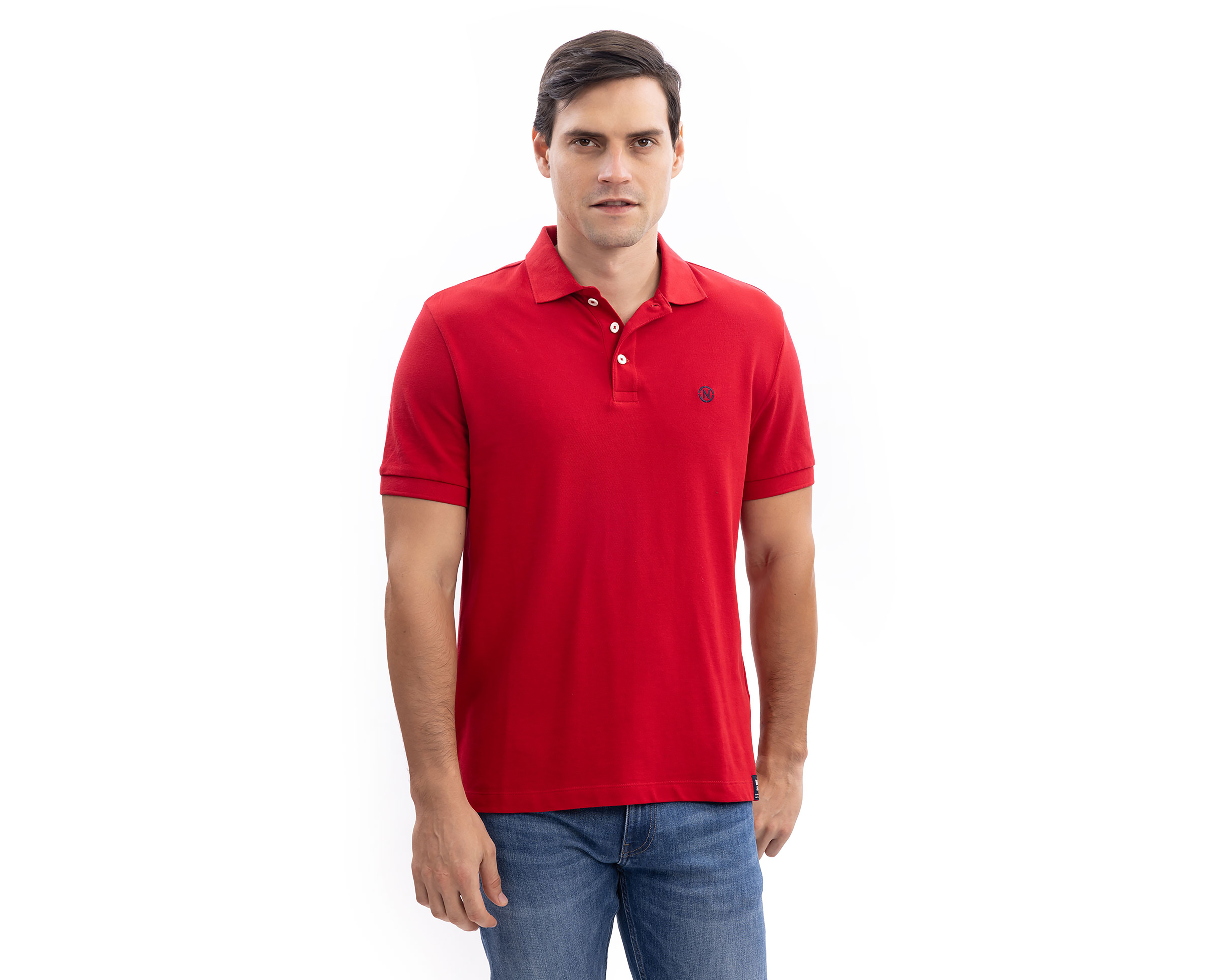 Foto 1 | Foto 1 | Playera Polo Nautica Jeans Co Roja para Hombre