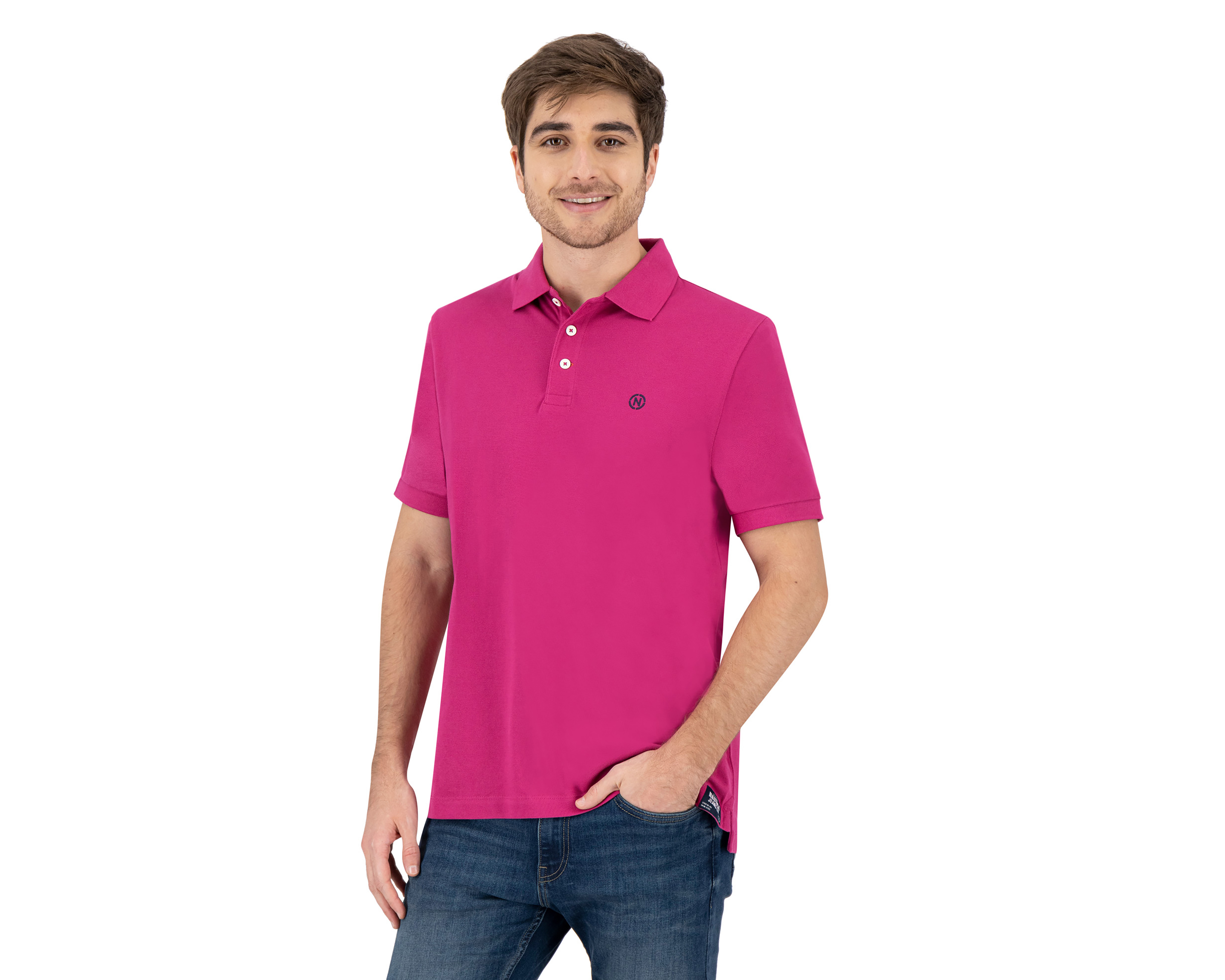 Playera Polo Nautica Jeans Co Fucsia para Hombre