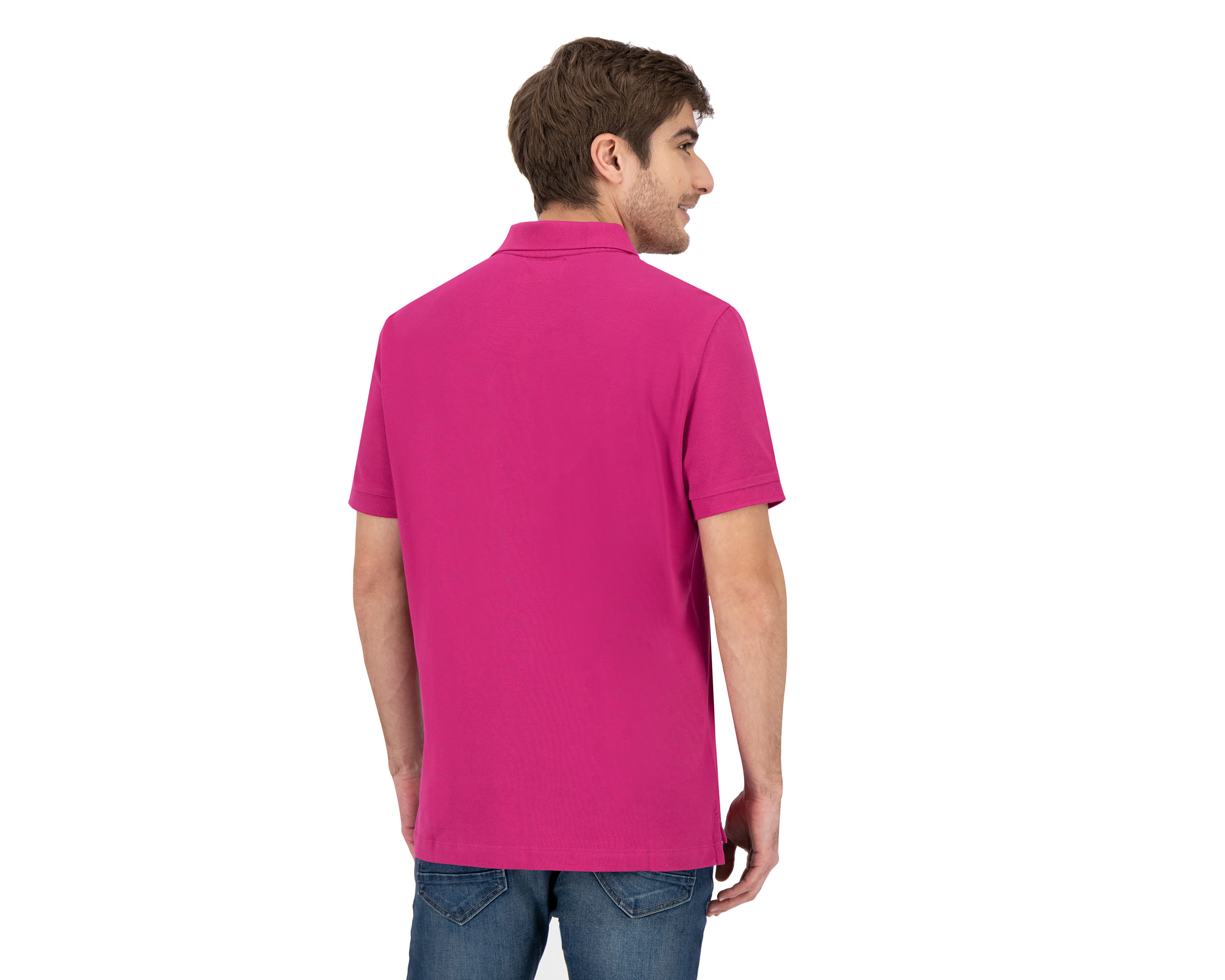 Foto 3 pulgar | Foto 2 | Playera Polo Nautica Jeans Co Fucsia para Hombre