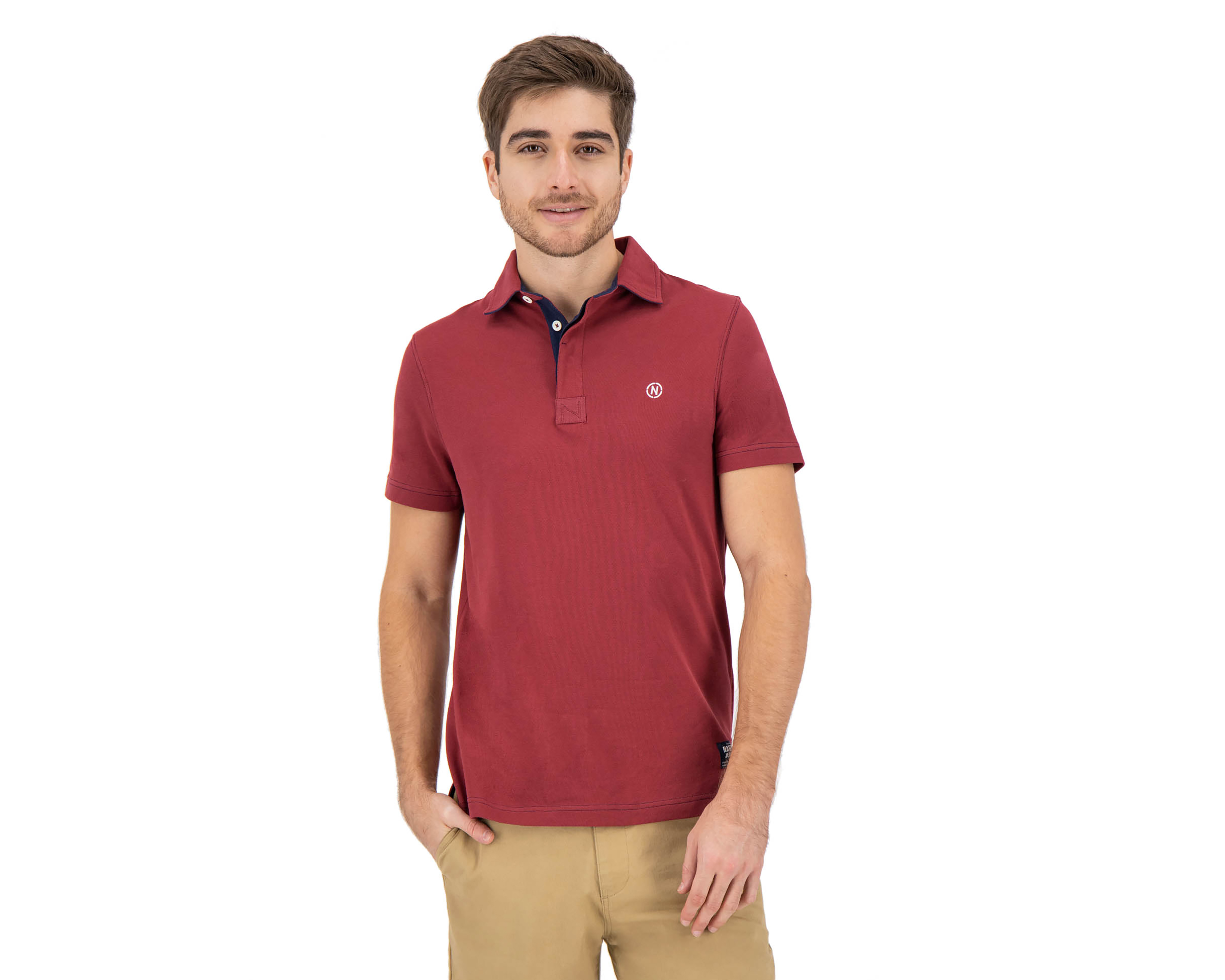 Foto 1 | Foto 1 | Playera Polo Nautica Jeans Co Vino para Hombre