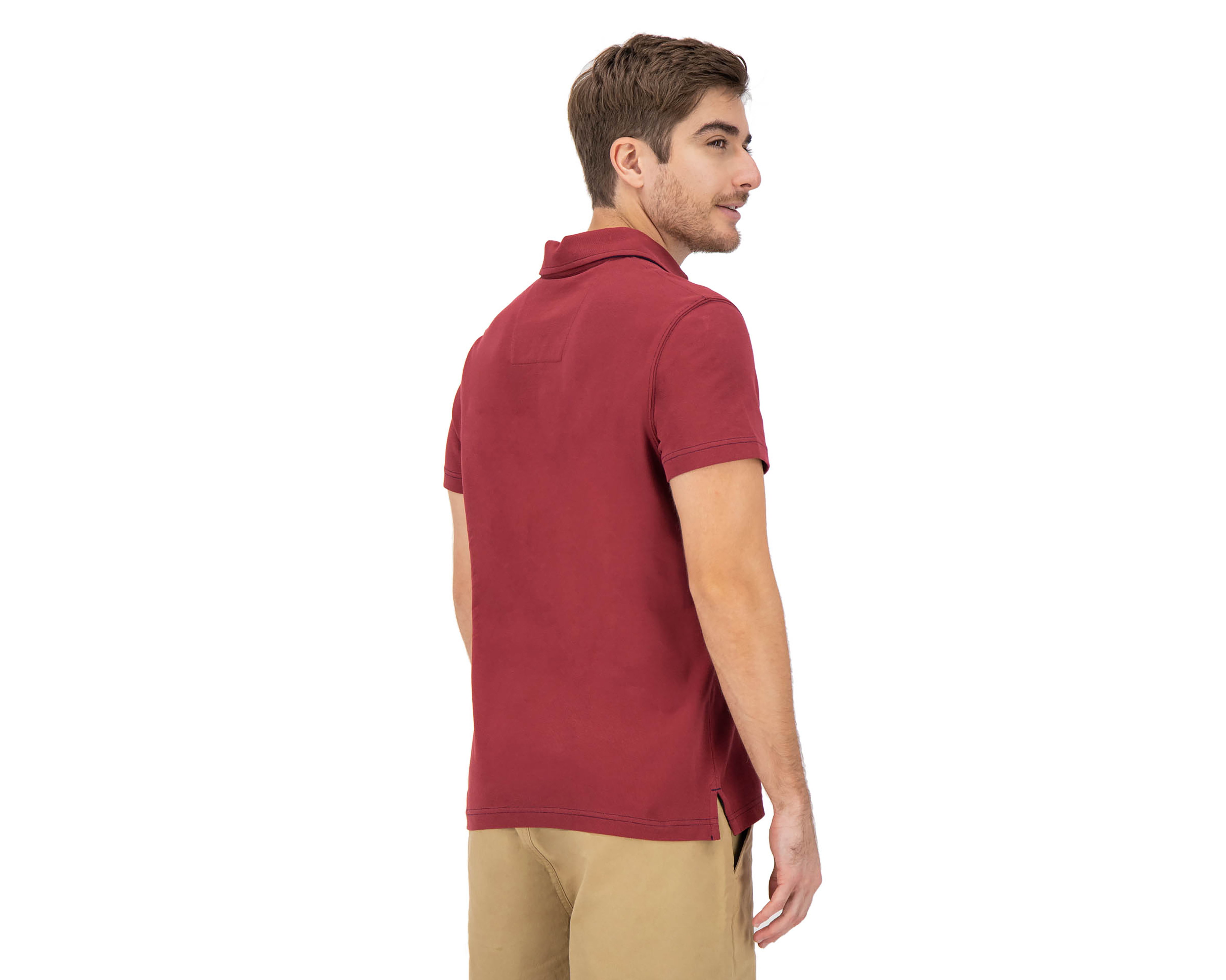 Foto 3 pulgar | Foto 2 | Playera Polo Nautica Jeans Co Vino para Hombre