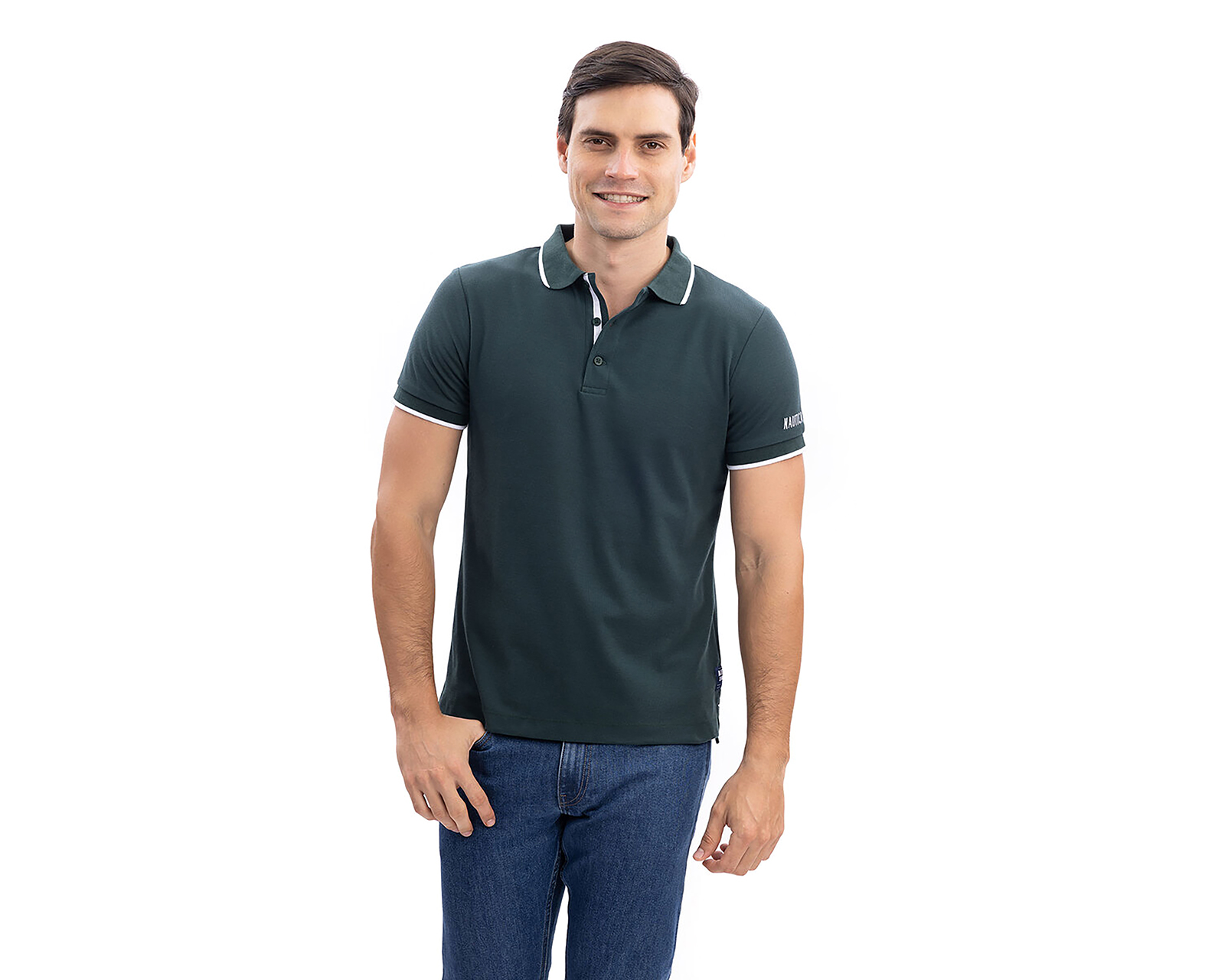 Foto 1 | Foto 1 | Playera Polo Nautica Jeans Co Verde para Hombre
