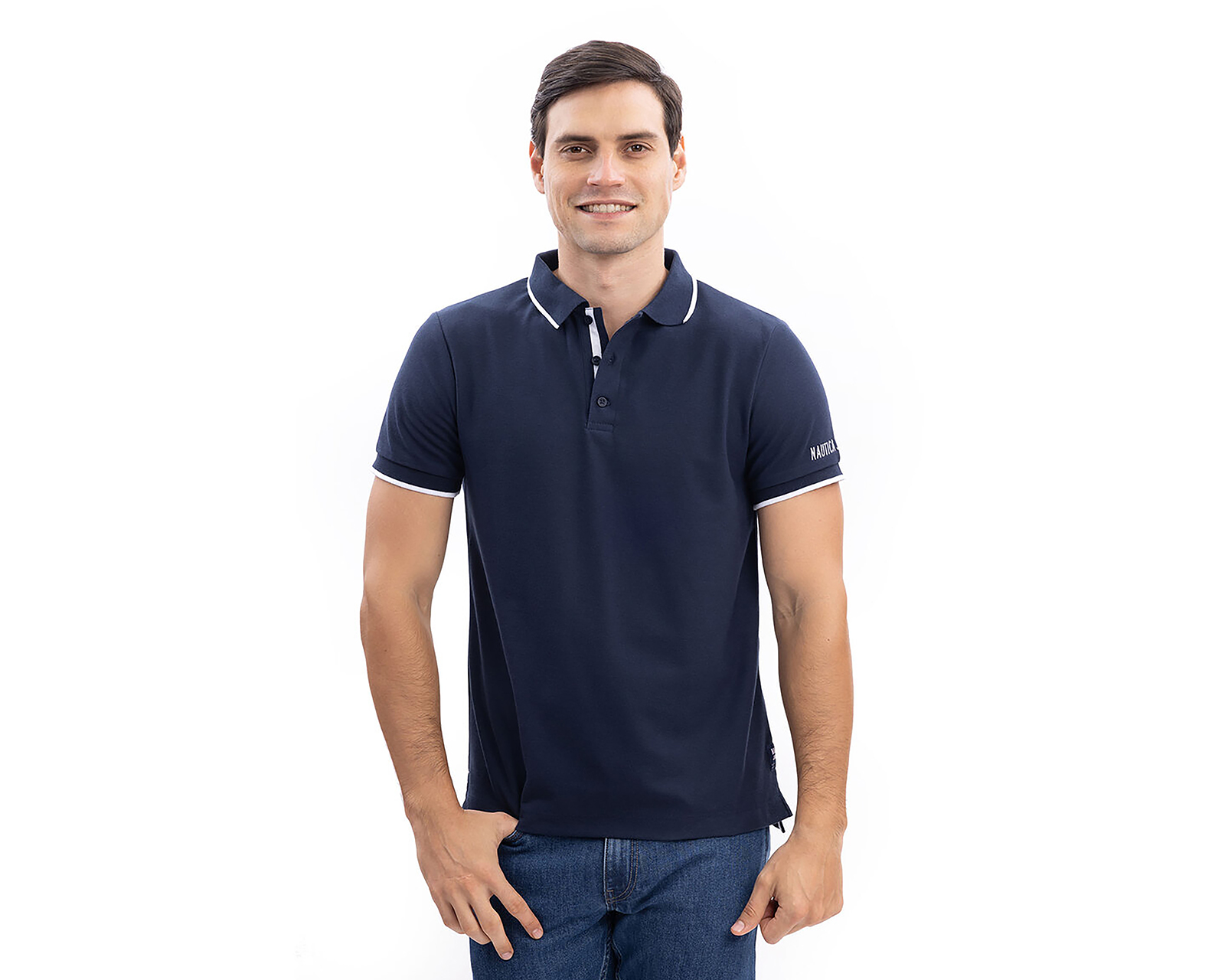 Playera Polo Nautica Jeans Co Azul para Hombre