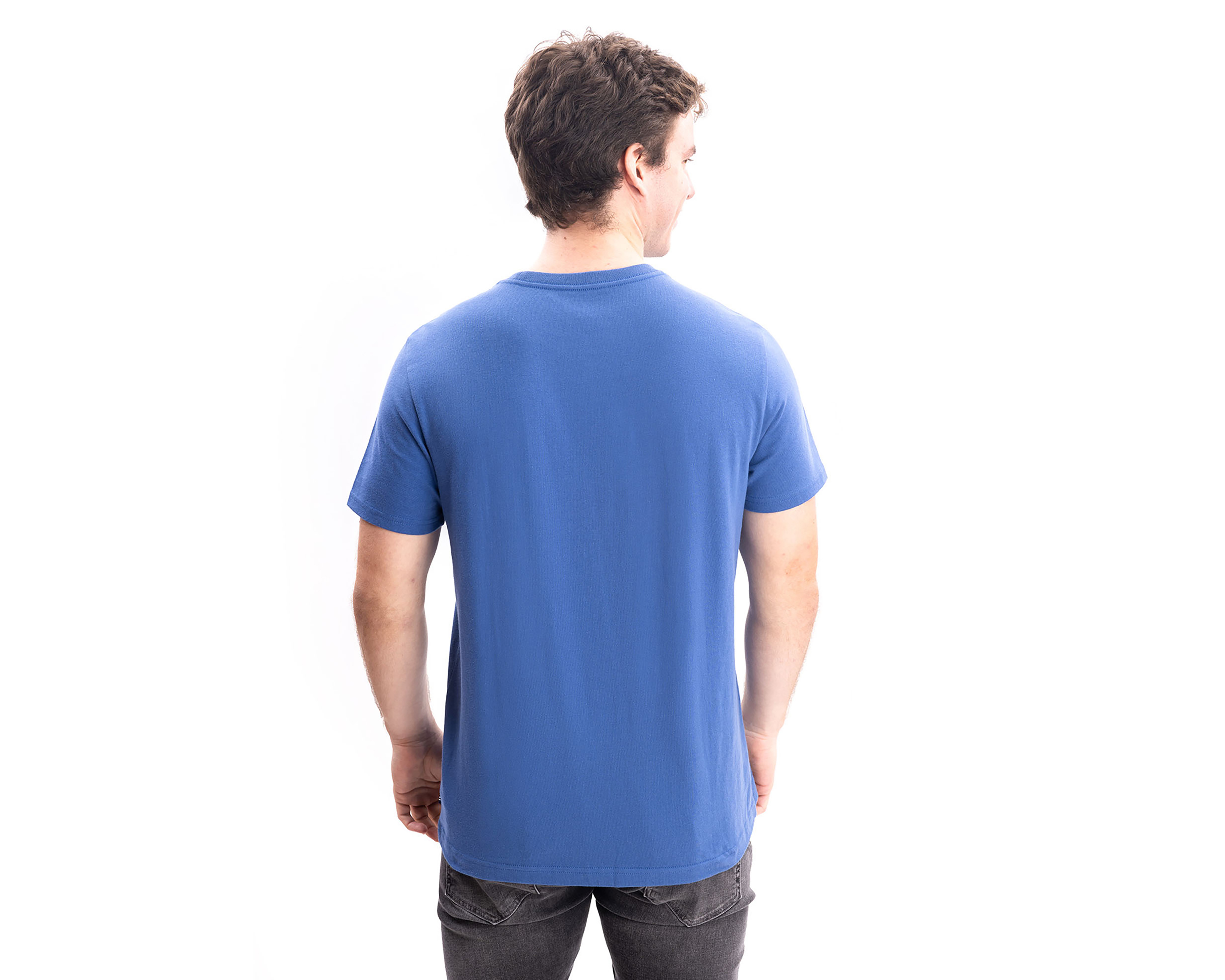 Foto 3 pulgar | Foto 2 | Playera de Cuello Redondo Azul Nautica Jeans Co para Hombre