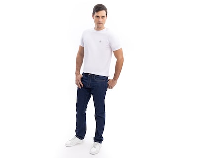 Foto 1 | Foto 1 | Playera Cuello Redondo Blanca Nautica Jeans Co para Hombre
