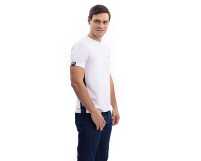 Foto 3 | Foto 3 | Playera Cuello Redondo Blanca Nautica Jeans Co para Hombre