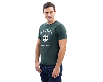 Foto 3 | Foto 3 | Playera de Cuello Redondo Verde Nautica Jeans Co para Hombre