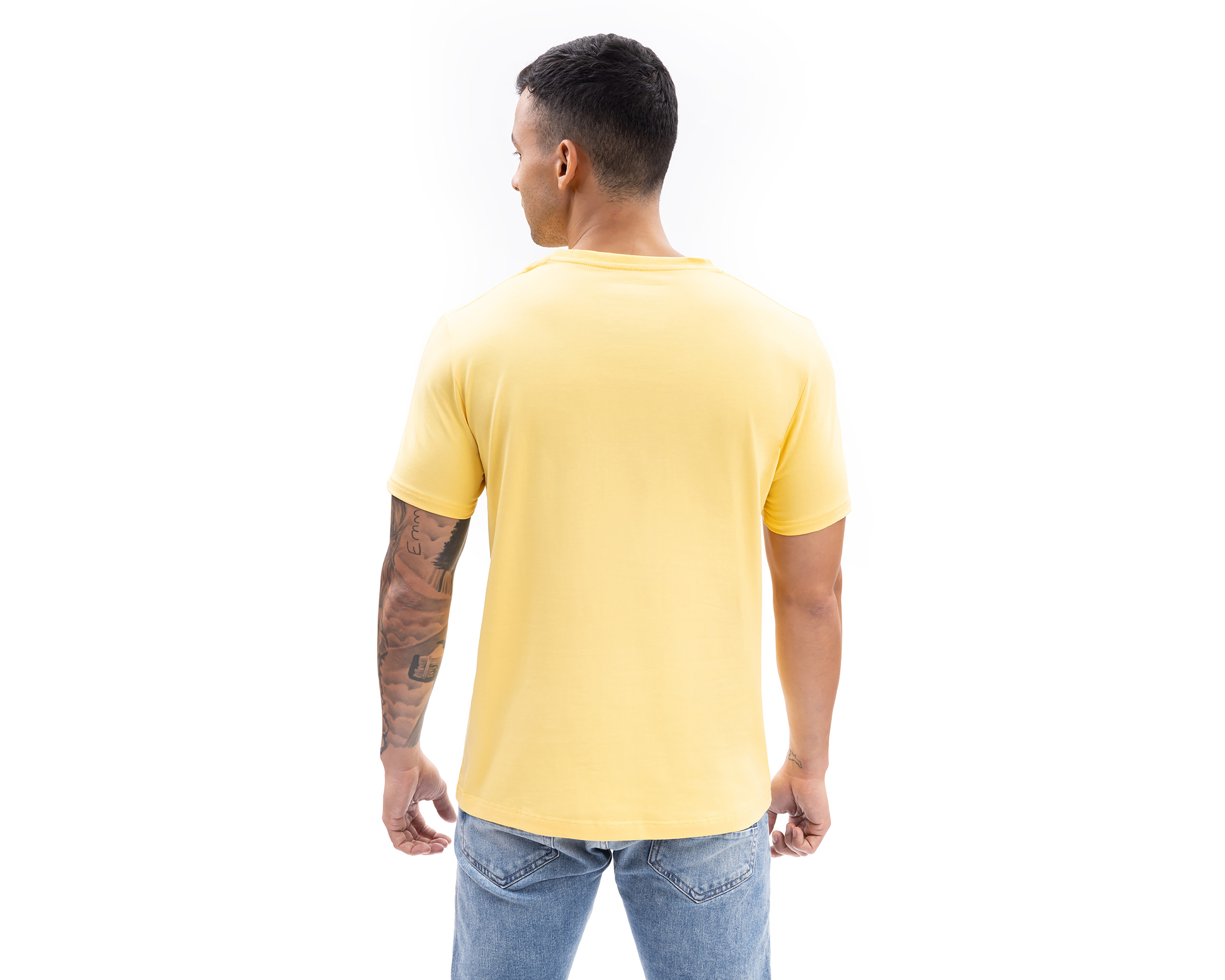 Foto 2 | Foto 2 | Playera de Cuello Redondo Amarilla Nautica Jeans Co para Hombre