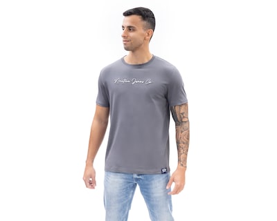 Foto 1 | Foto 1 | Playera de Cuello Redondo Gris Nautica Jeans Co para Hombre