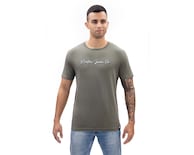 Playera de Cuello Redondo Verde Nautica Jeans Co para Hombre