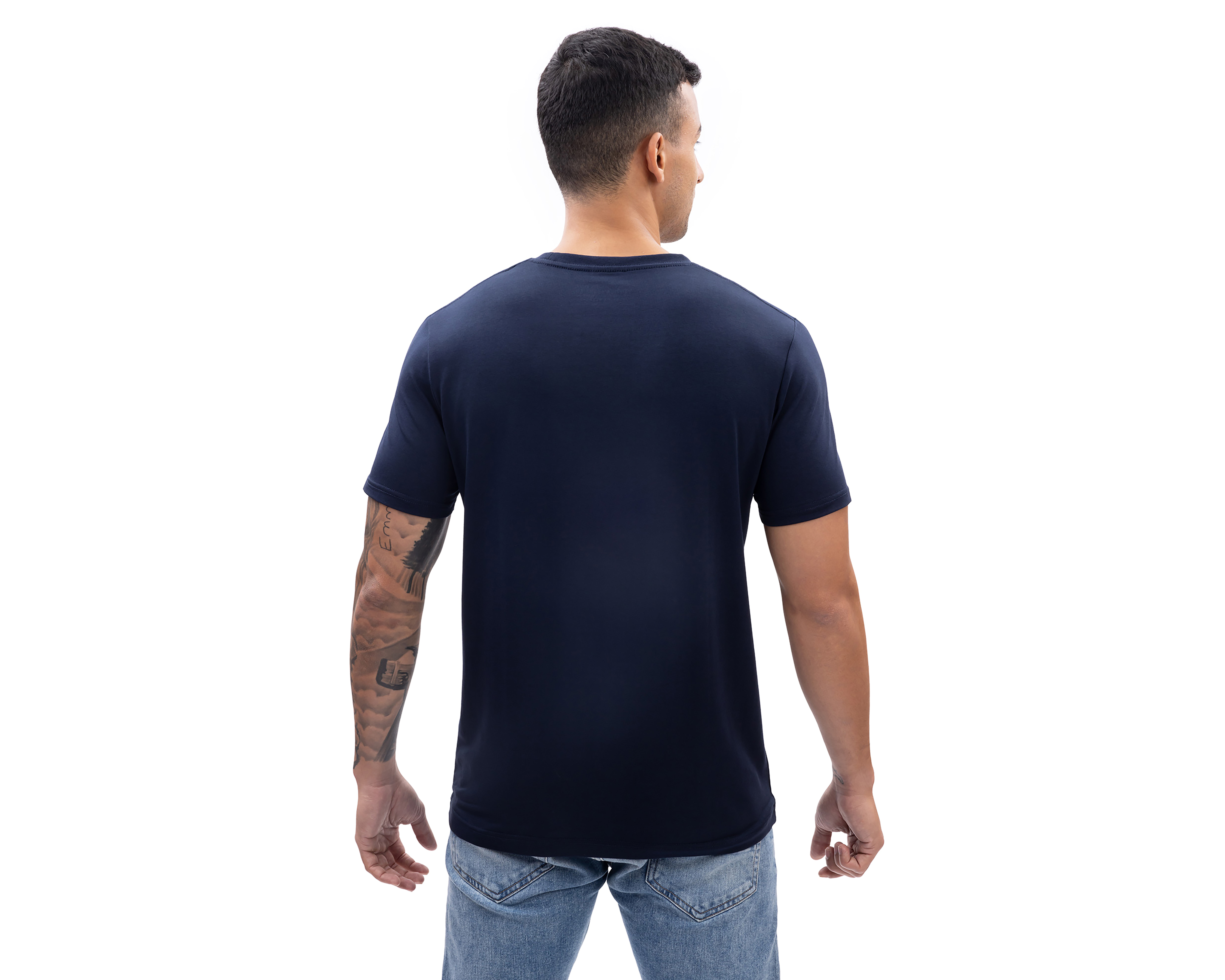 Foto 2 | Foto 2 | Playera de Cuello Redondo Azul Marino Nautica Jeans Co para Hombre