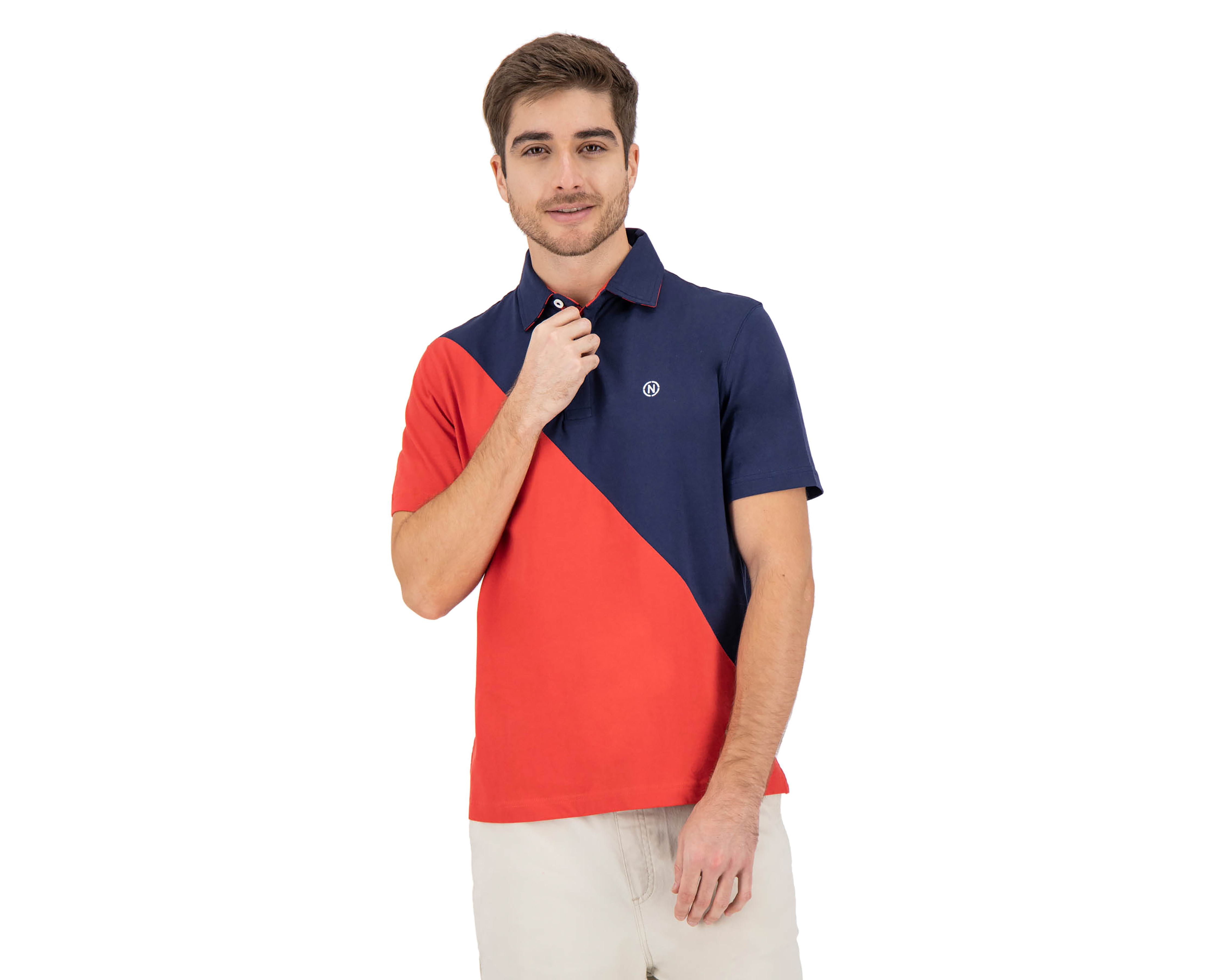 Foto 2 pulgar | Foto 1 | Playera Polo Nautica Jeans Co Multicolor para Hombre