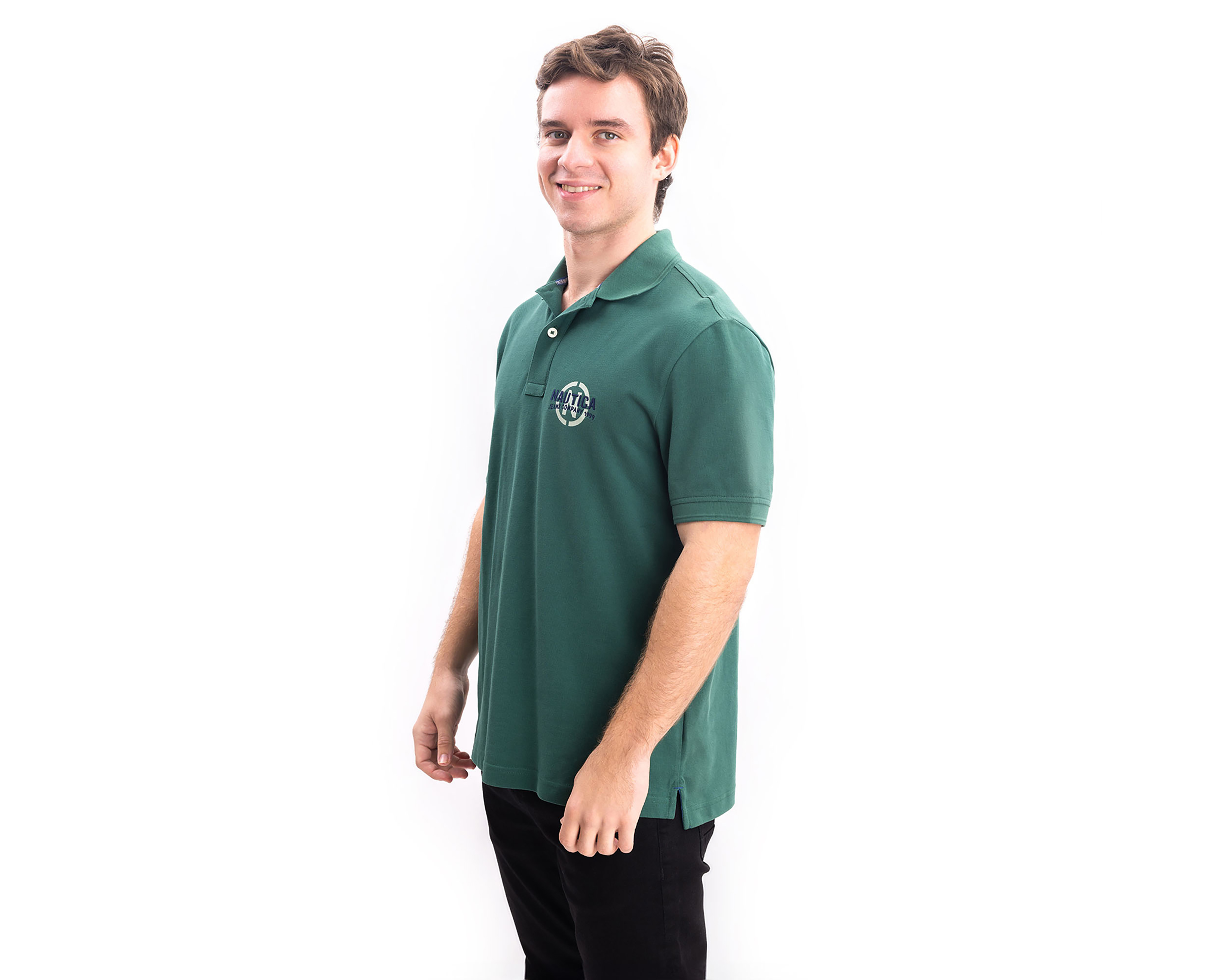 Foto 4 pulgar | Foto 3 | Playera Polo Nautica Jeans Co Verde para Hombre