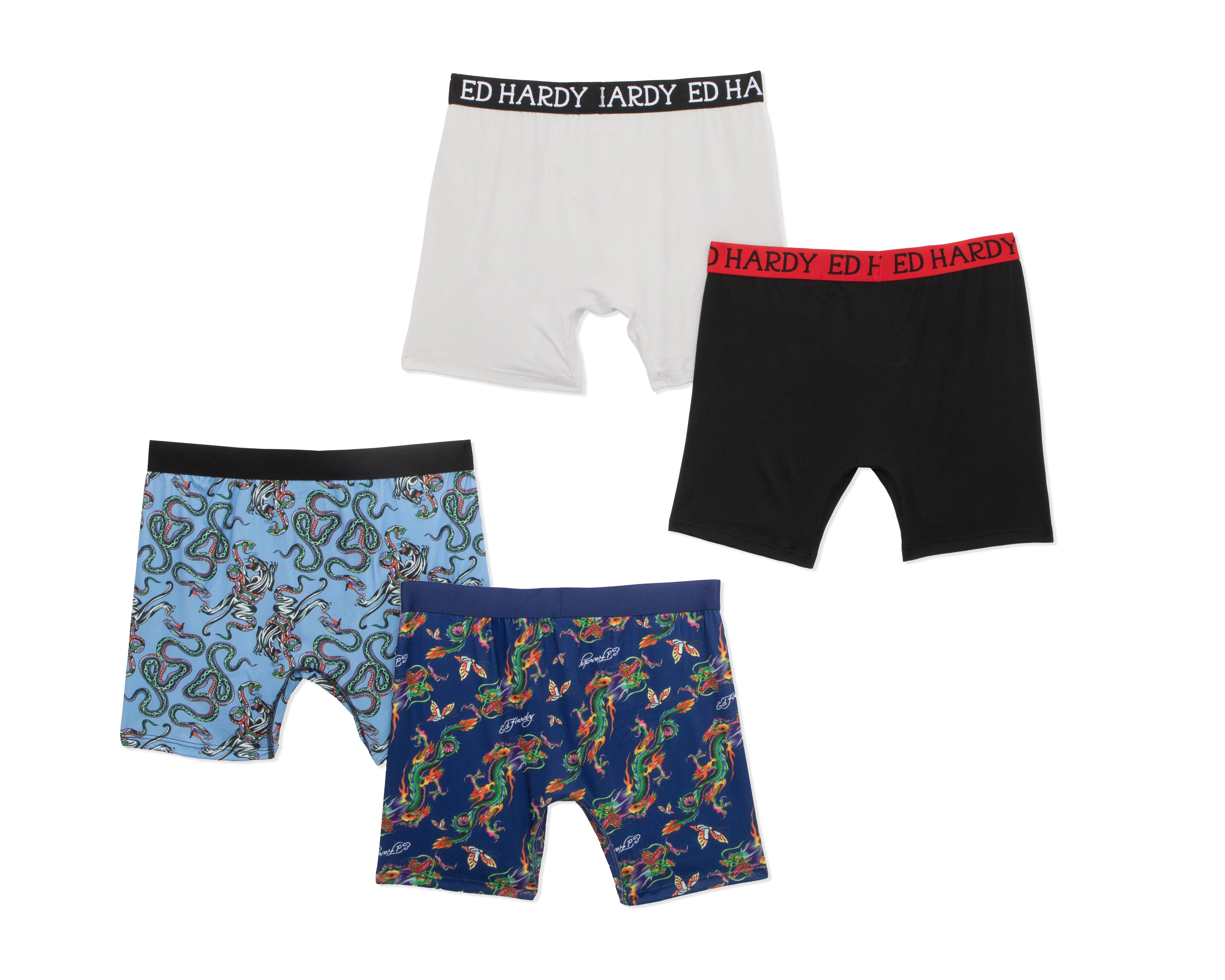 Foto 3 pulgar | Foto 2 | Bóxer Largo Ed Hardy para Hombre 4 Piezas