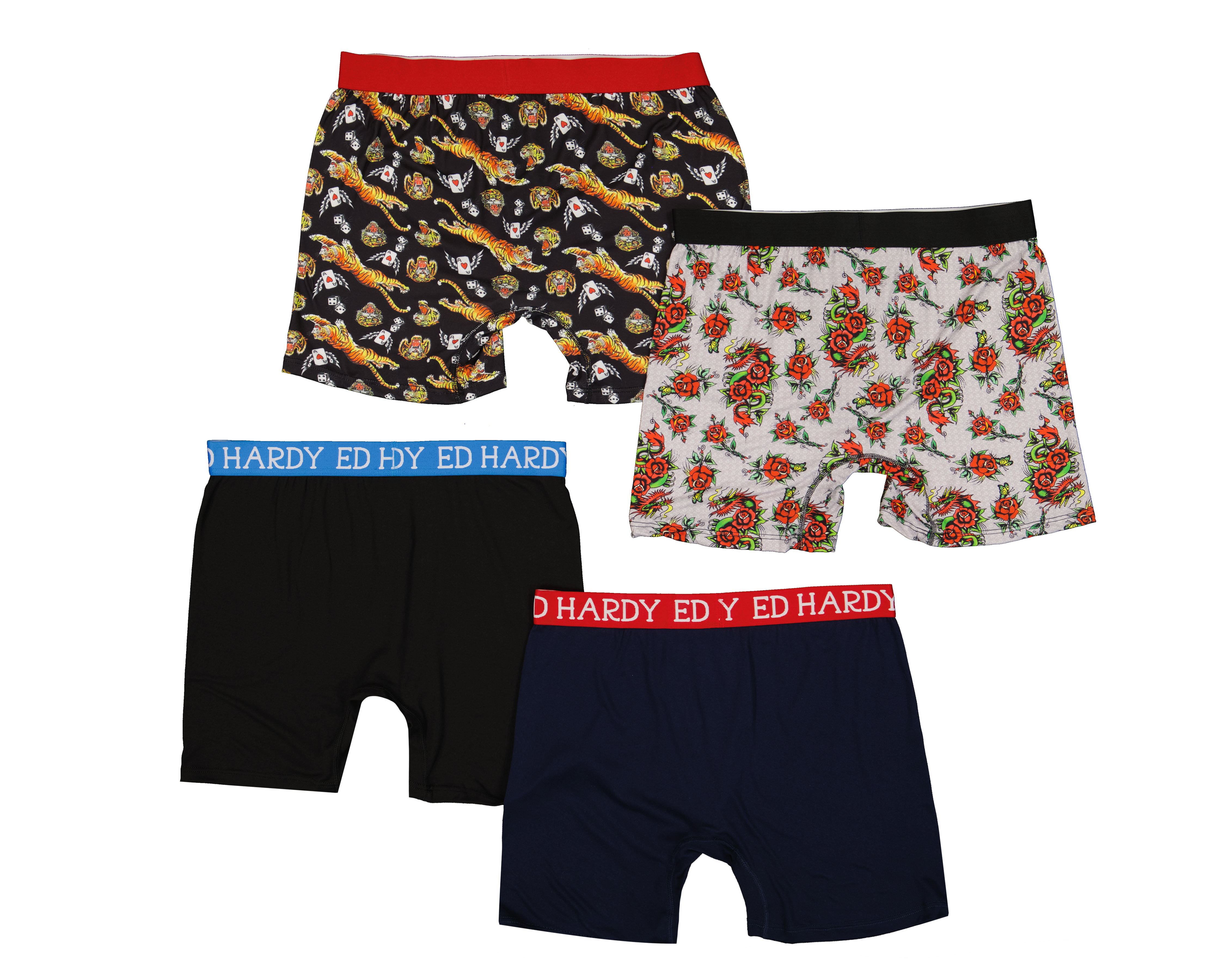 Foto 3 pulgar | Foto 2 | Bóxer Largo Ed Hardy para Hombre 4 Piezas