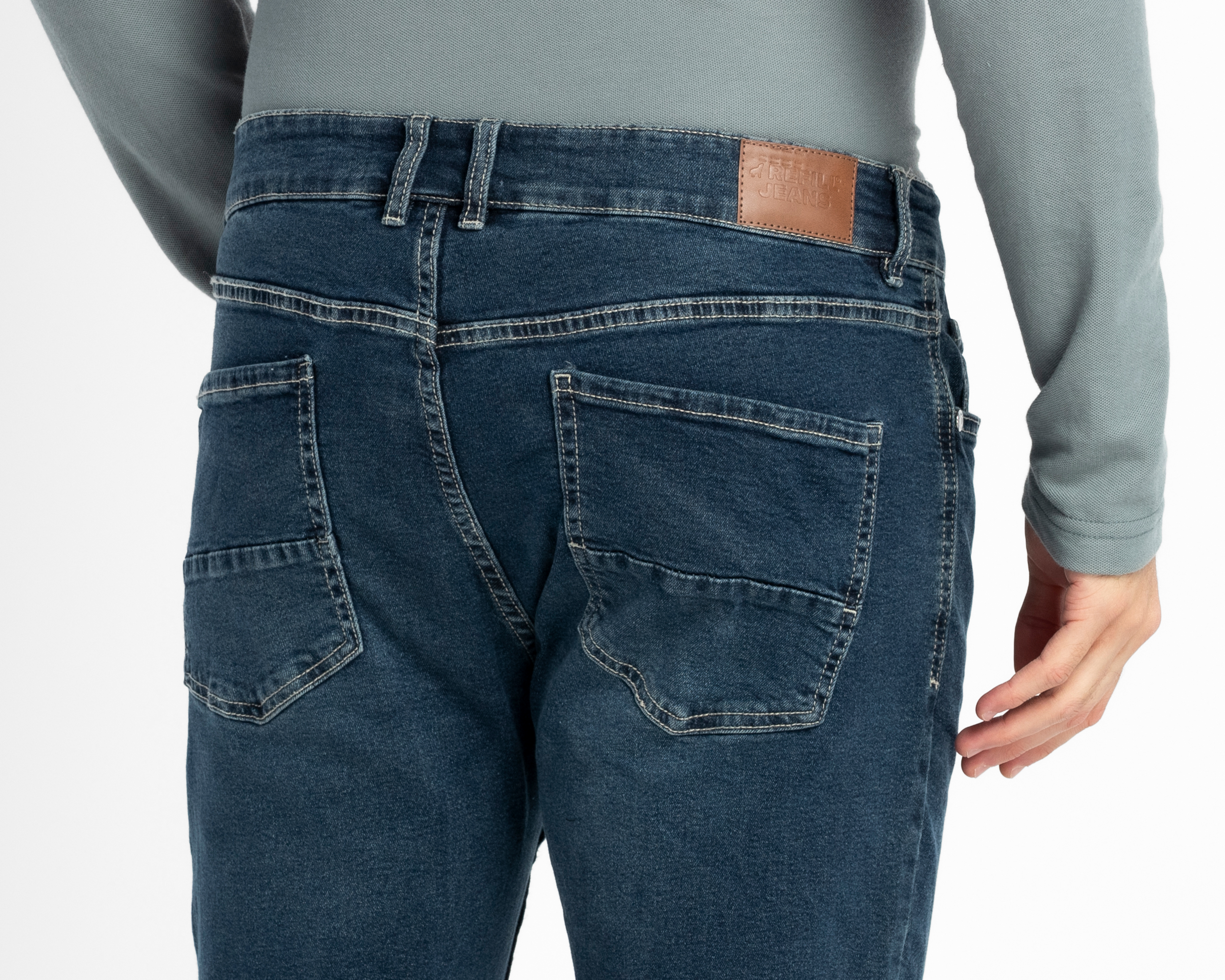 Foto 6 pulgar | Foto 5 | Jeans Slim Refill para Hombre