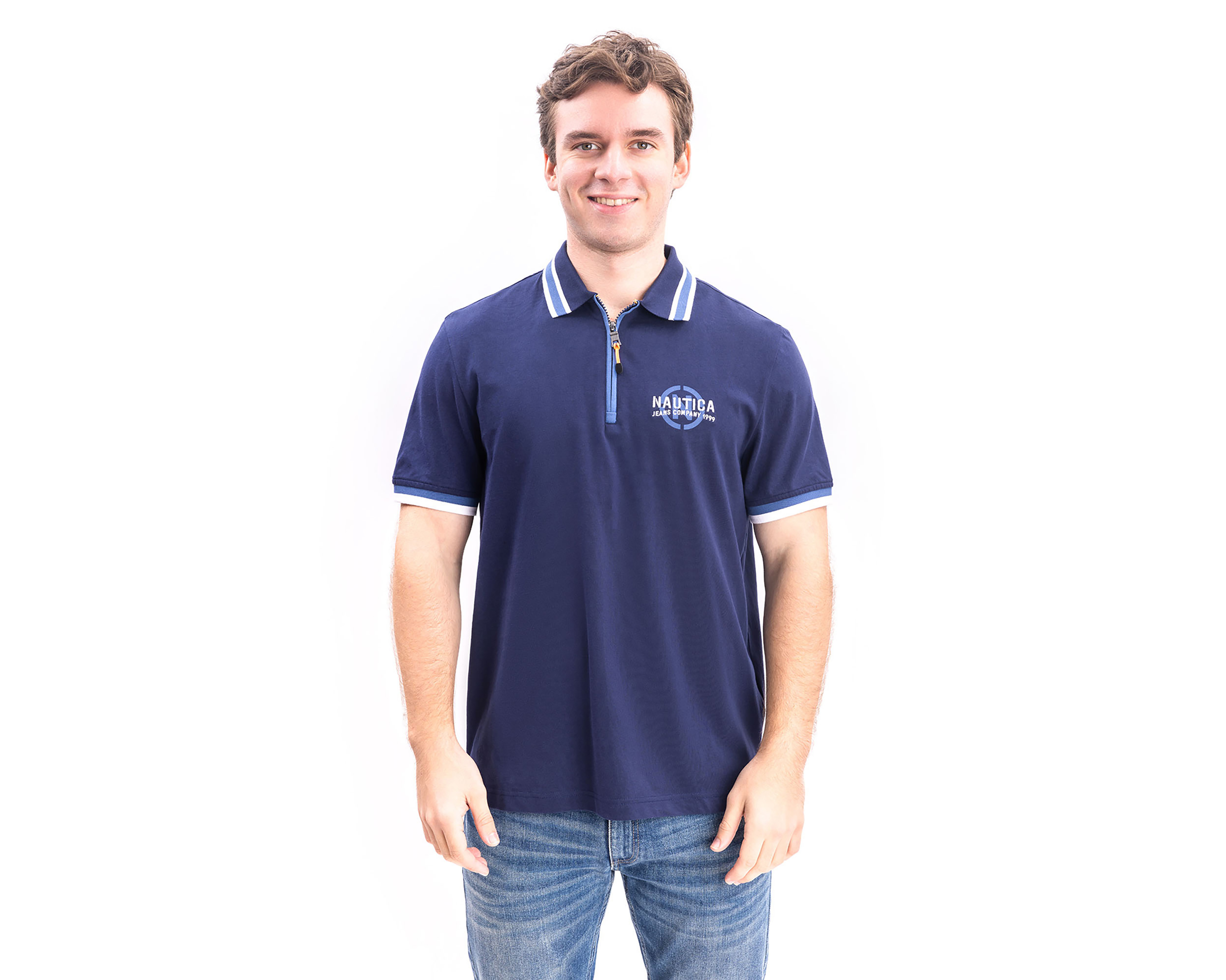 Foto 1 | Foto 1 | Playera Polo Nautica Jeans Co Azul para Hombre