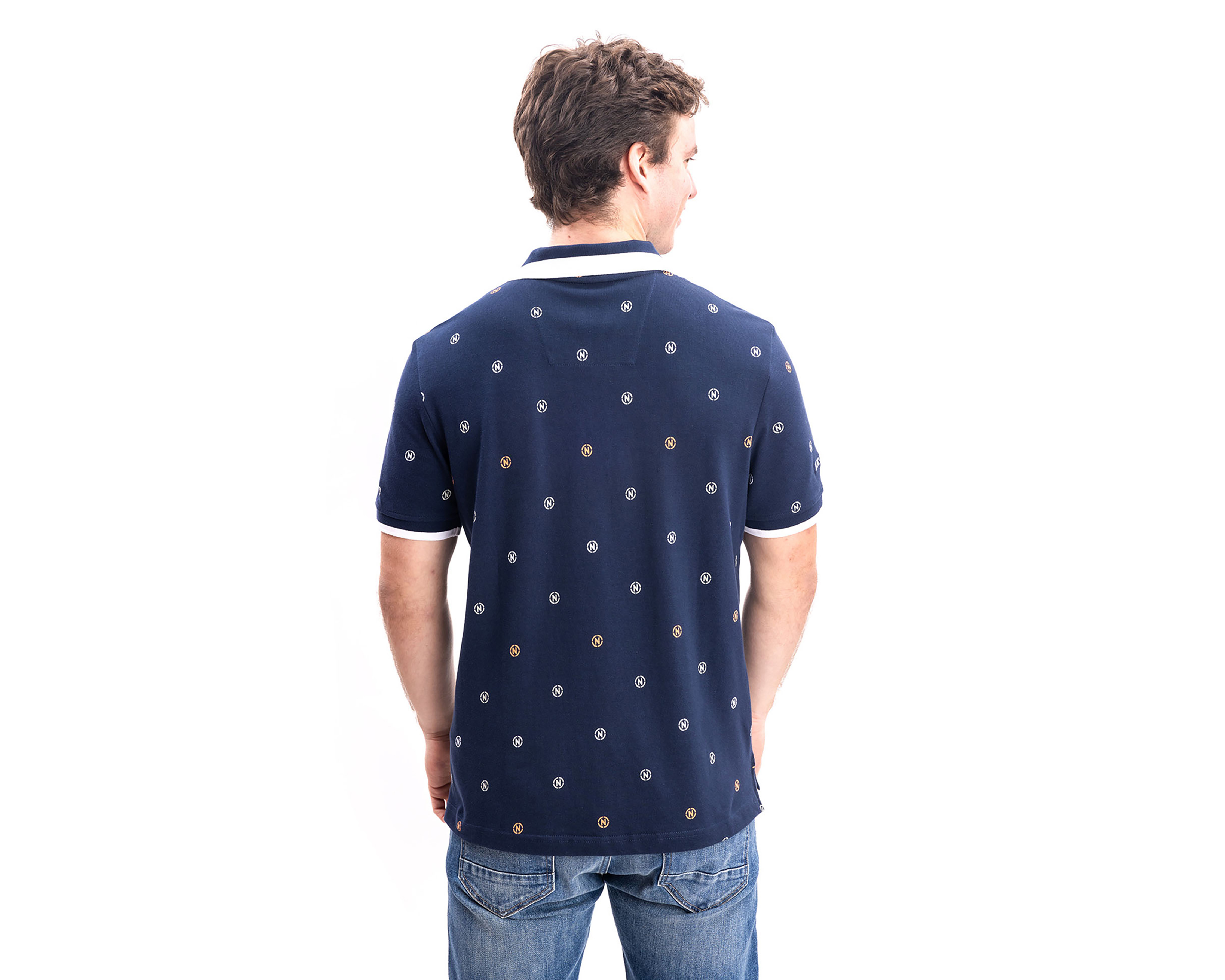 Foto 3 pulgar | Foto 2 | Playera Polo Nautica Jeans Co Azul para Hombre