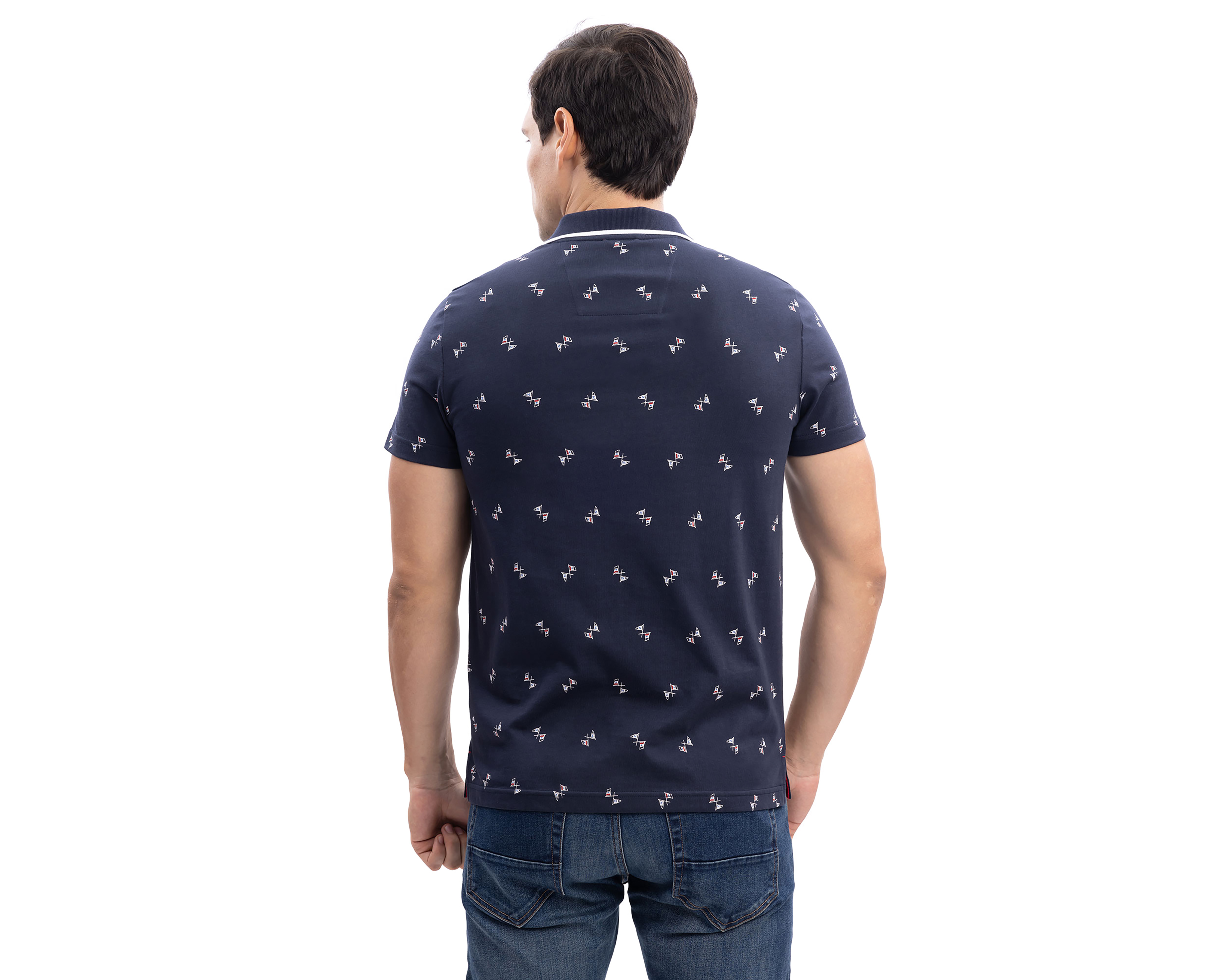 Foto 3 pulgar | Foto 2 | Playera Polo Nautica Jeans Co Azul Marino para Hombre