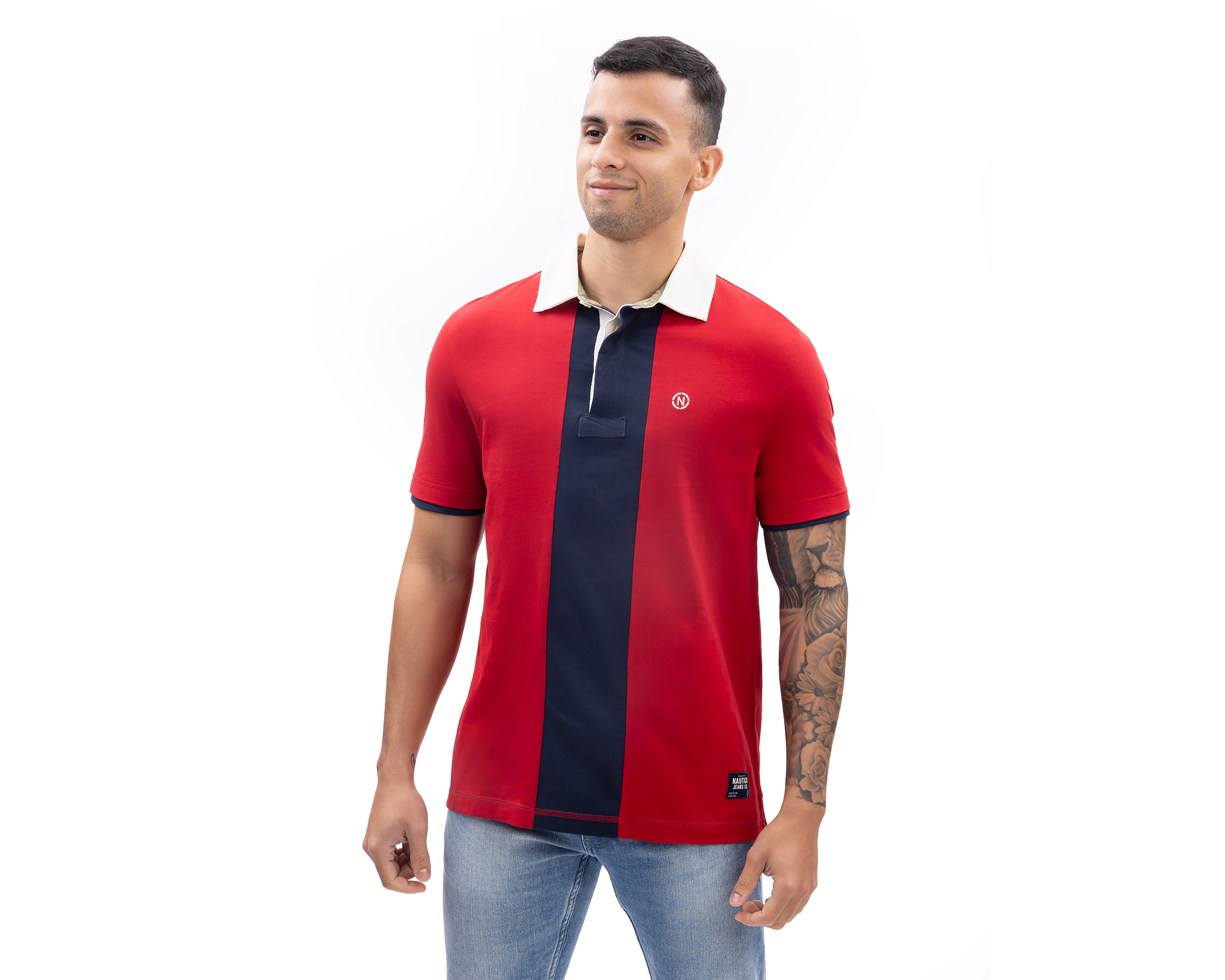 Foto 2 | Foto 2 | Playera Polo Nautica Jeans Co Roja para Hombre