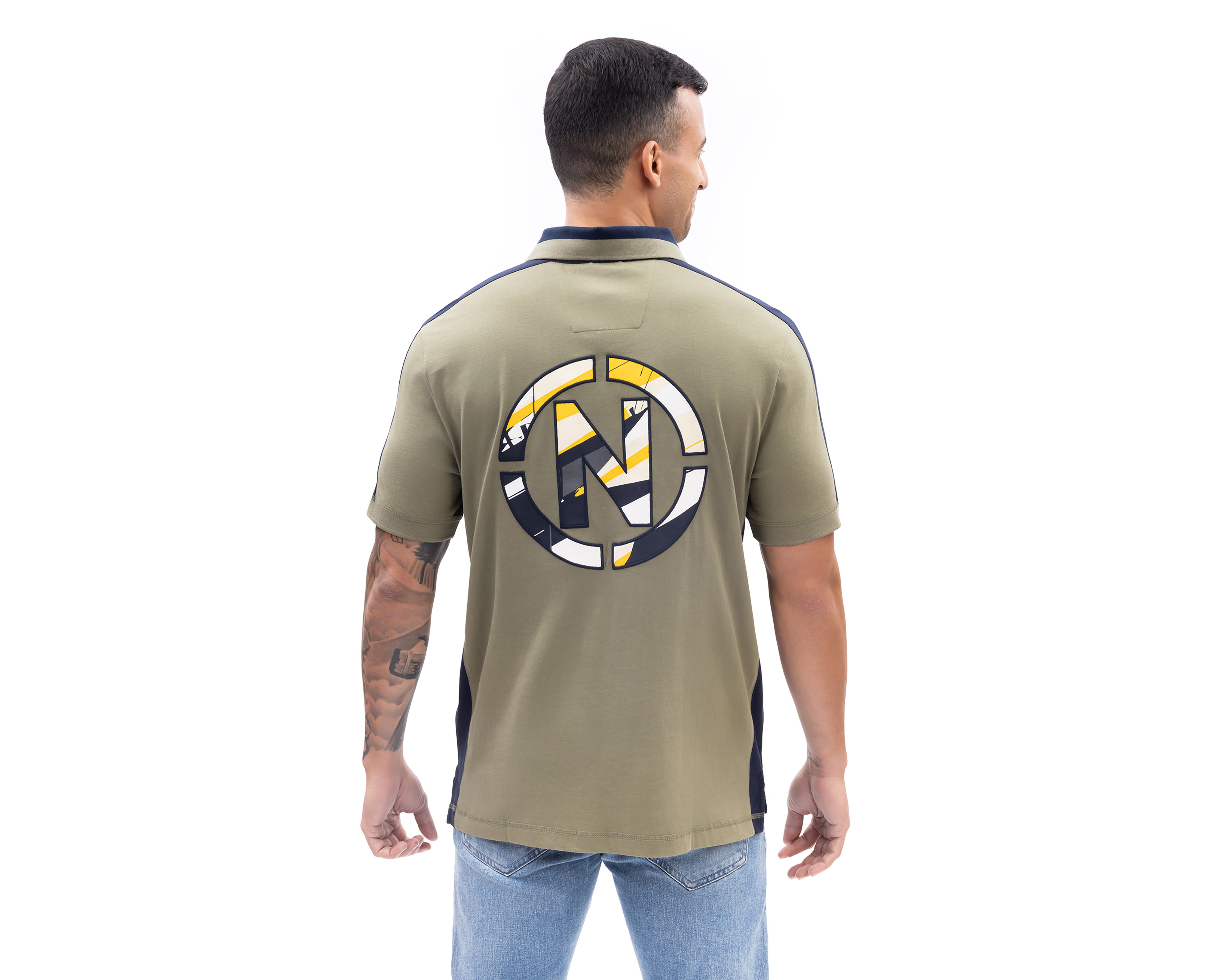 Foto 2 | Foto 2 | Playera Polo Nautica Jeans Co Verde Olivo para Hombre