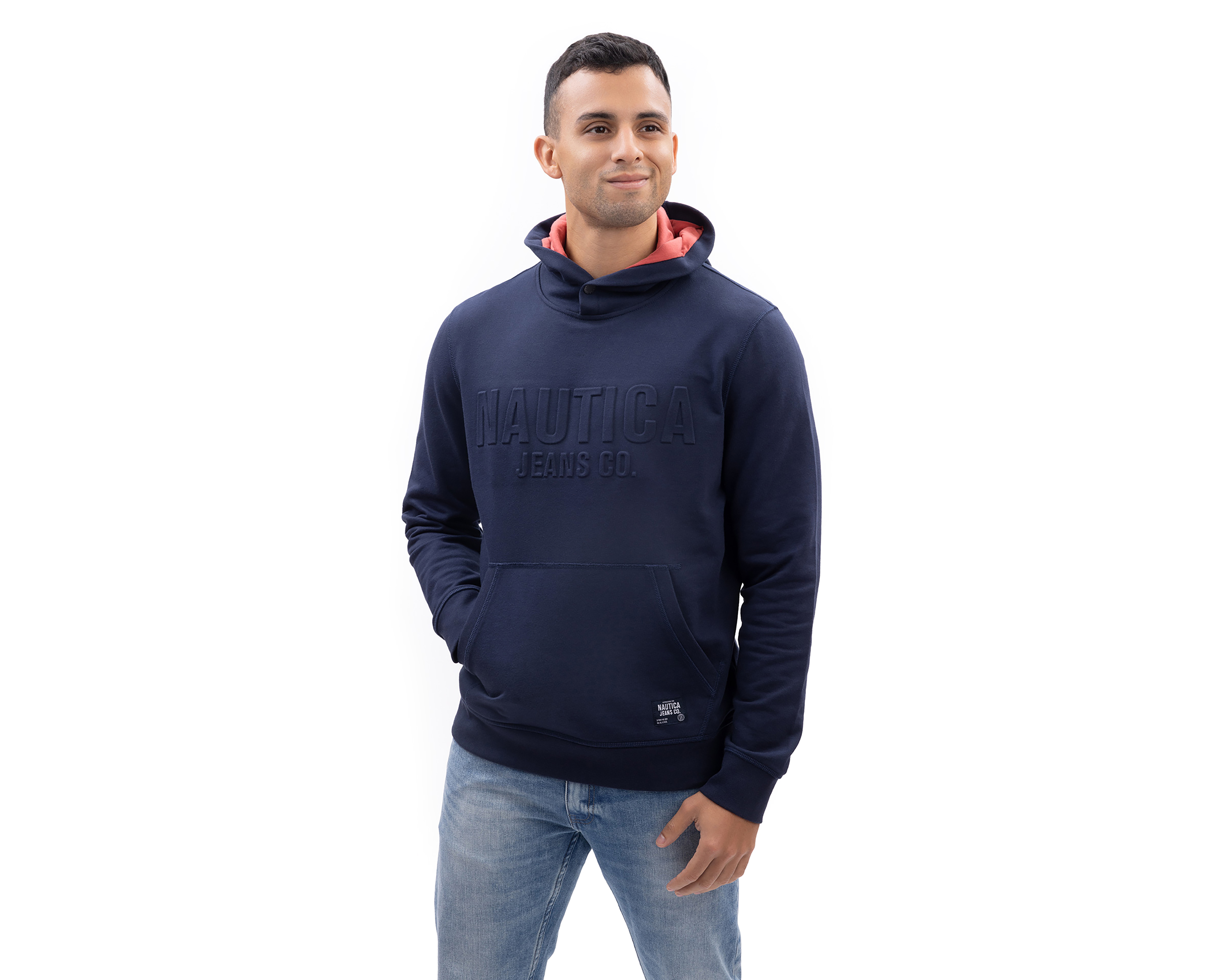 Foto 2 pulgar | Foto 1 | Sudadera de Algodón con Capucha Nautica Jeans Co para Hombre