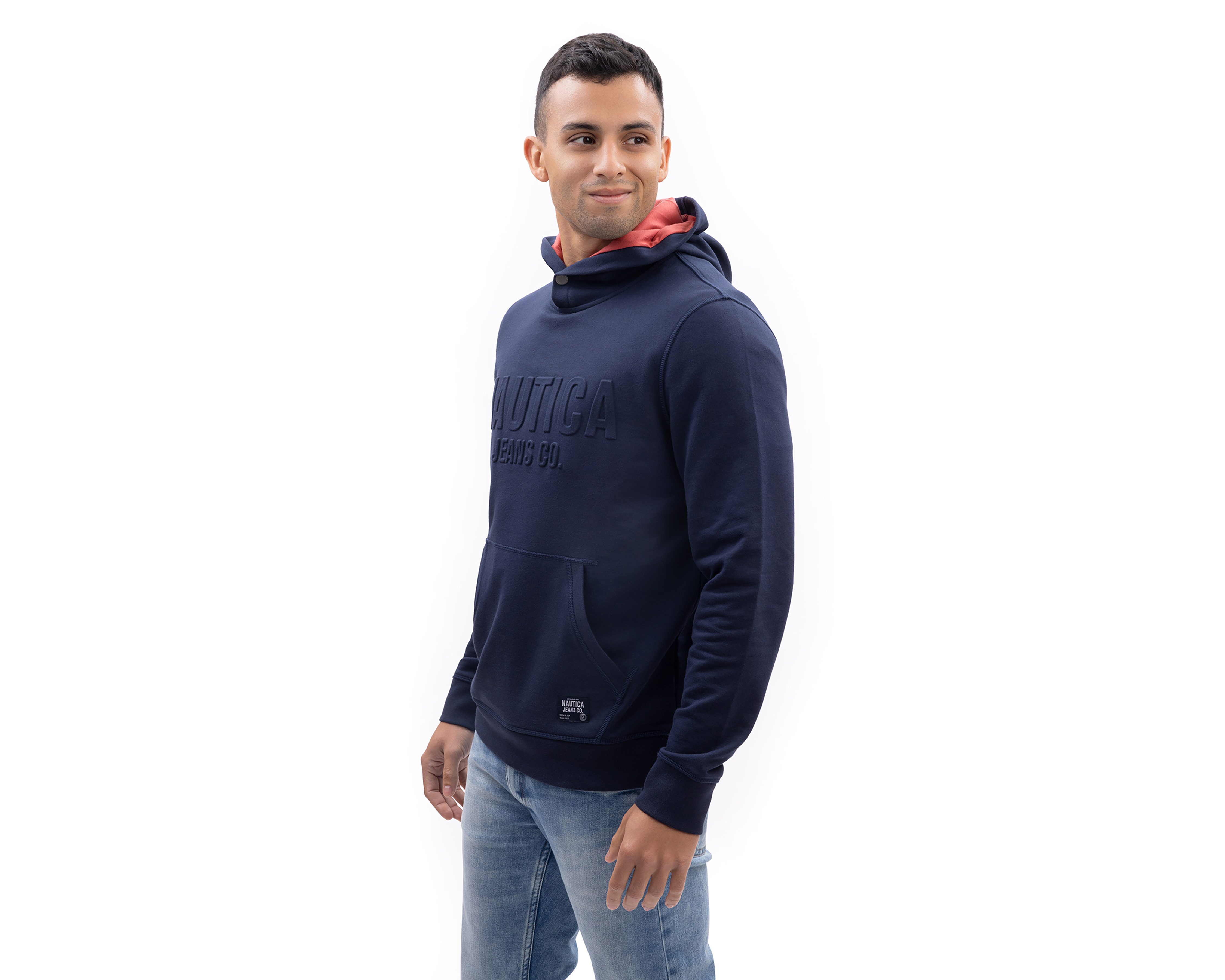 Foto 4 pulgar | Foto 3 | Sudadera de Algodón con Capucha Nautica Jeans Co para Hombre