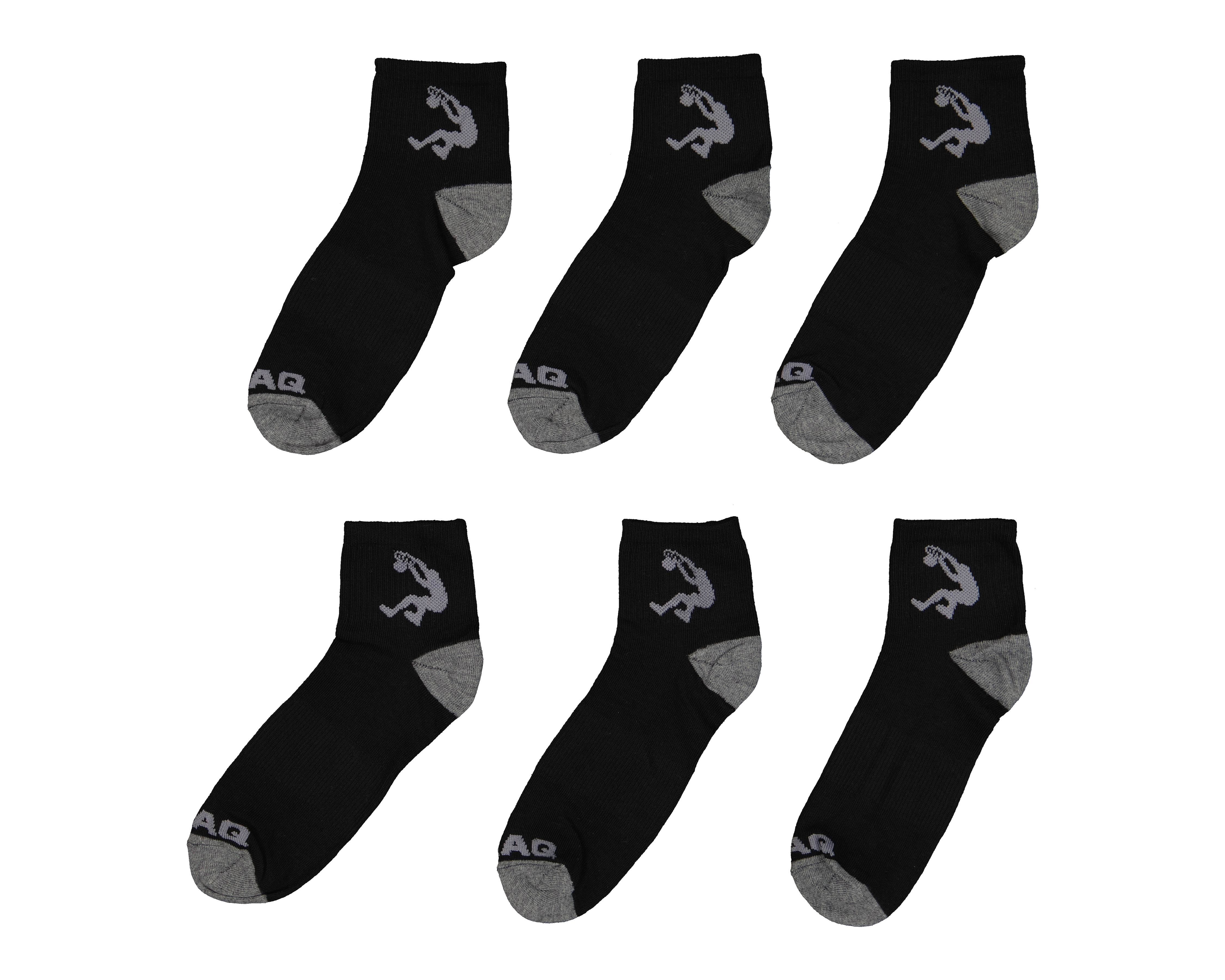 Calcetas Quarter Deportivas Shaq para Hombre 6 Pares